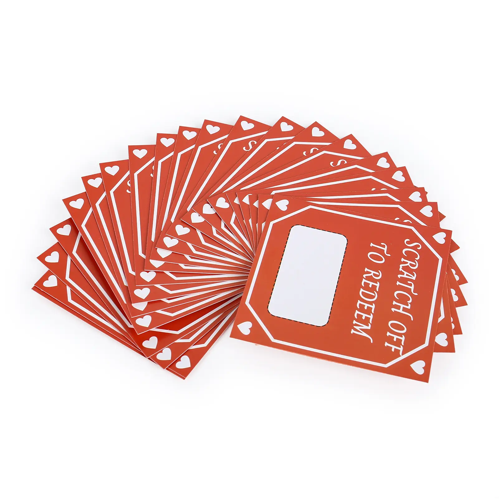10/20pcs Valentines Scratch Off Cards Custom Coupon DIY Surprise Gift 2025 Greeting Cards for Anniversary Birthday Wedding