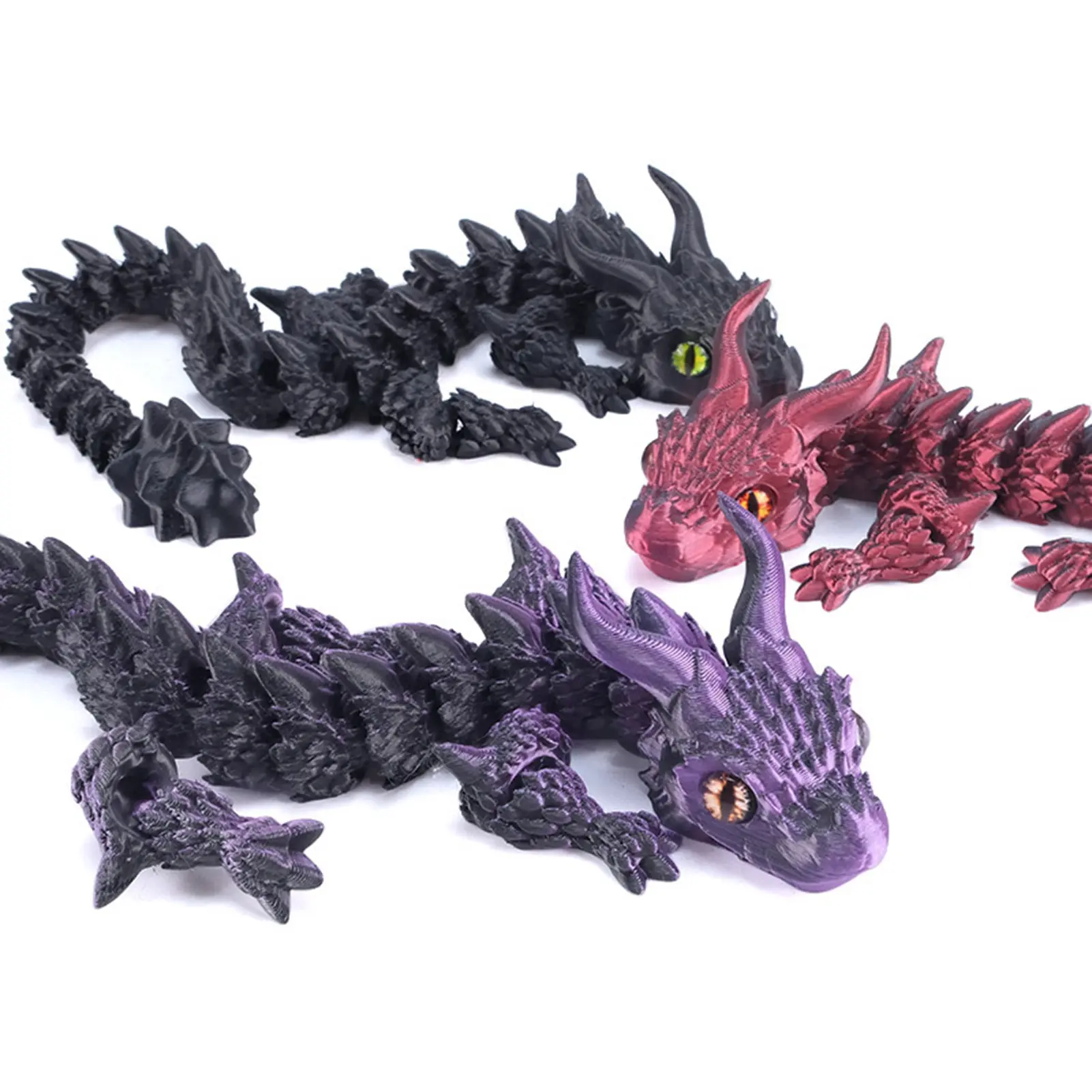 New 3d Printing Joints Can Be Moved To Simulate The Dragon Toy Model Office Desktop Ornaments Realistic Dragon Ornaments Gifts