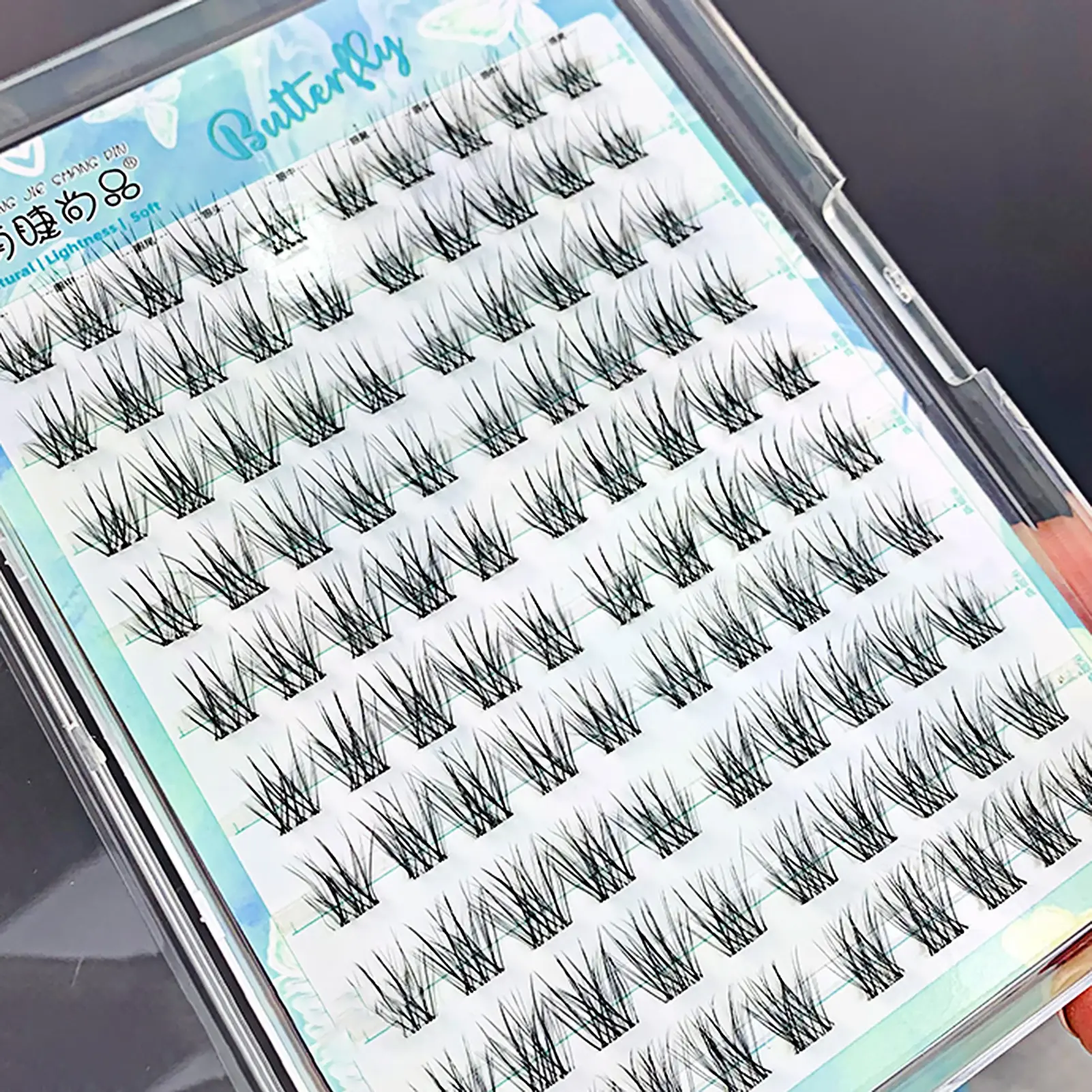 Daily Eyelashes Clusters Natural Wispy False Eyelashes Glue-free Realistic False Eyelashes Perfect for Night Out Eye Makeup