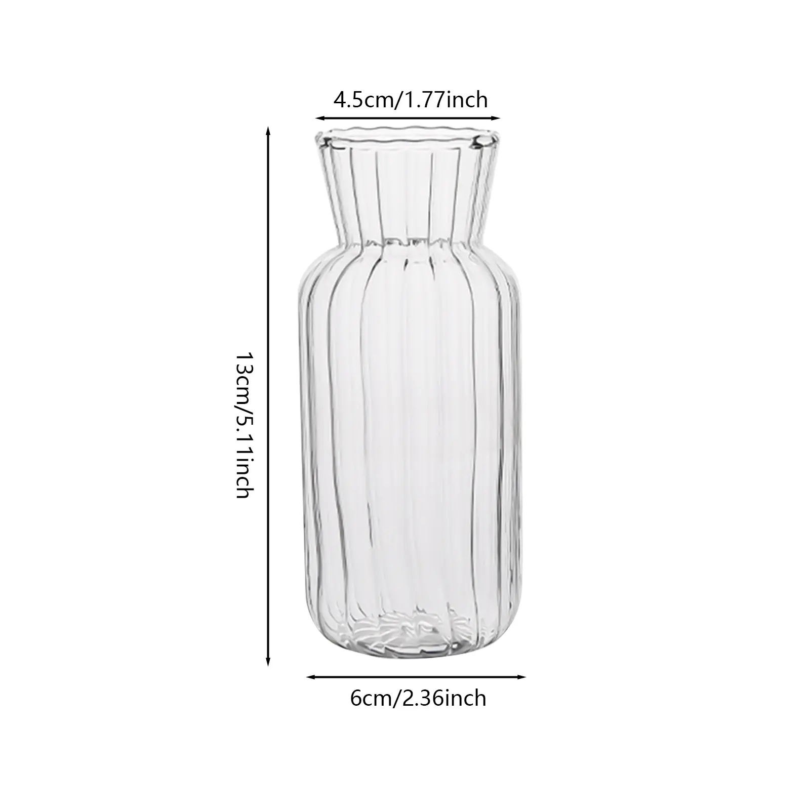 1pc Nordic Creative Transparent Vases For Plant Bottle Flower Pot Hydroponic Terrarium Arrangement Container Flower Table Vase