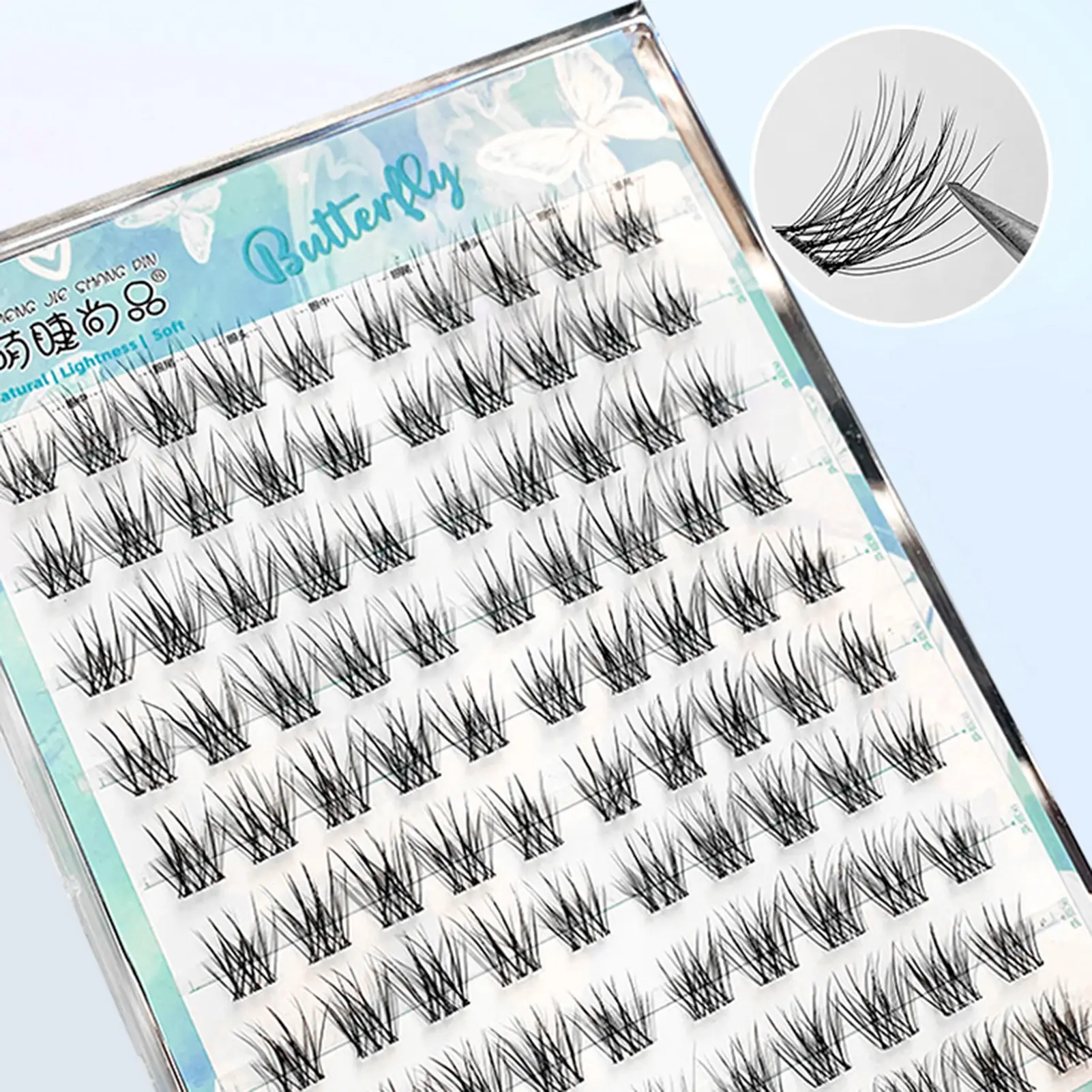 Daily Eyelashes Clusters Natural Wispy False Eyelashes Glue-free Realistic False Eyelashes Perfect for Night Out Eye Makeup