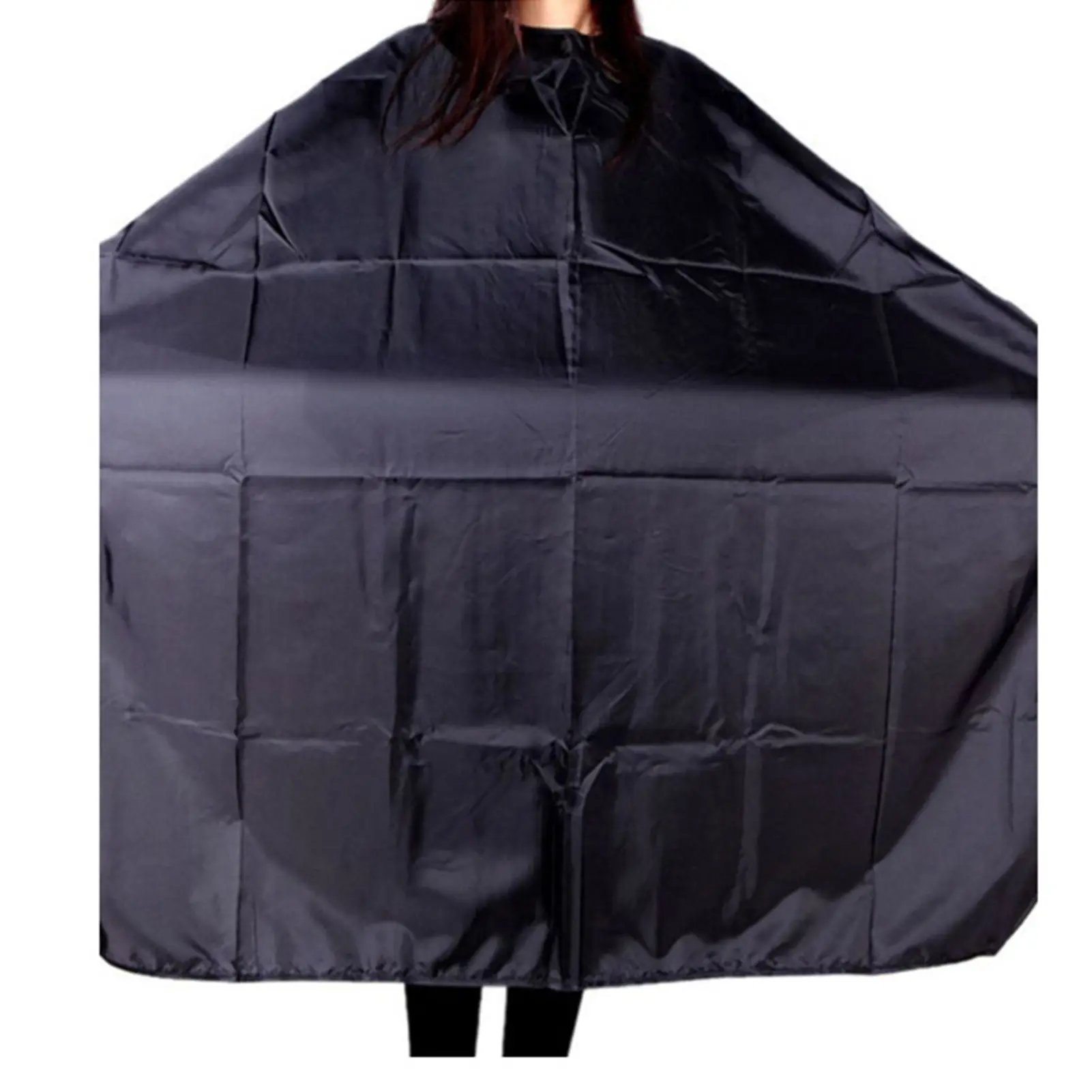Hairstylist Salon Gown Hairdressing Wrap Professional Black Cloak Waterproof Material Anti Fragmentation Hair Protection Cover