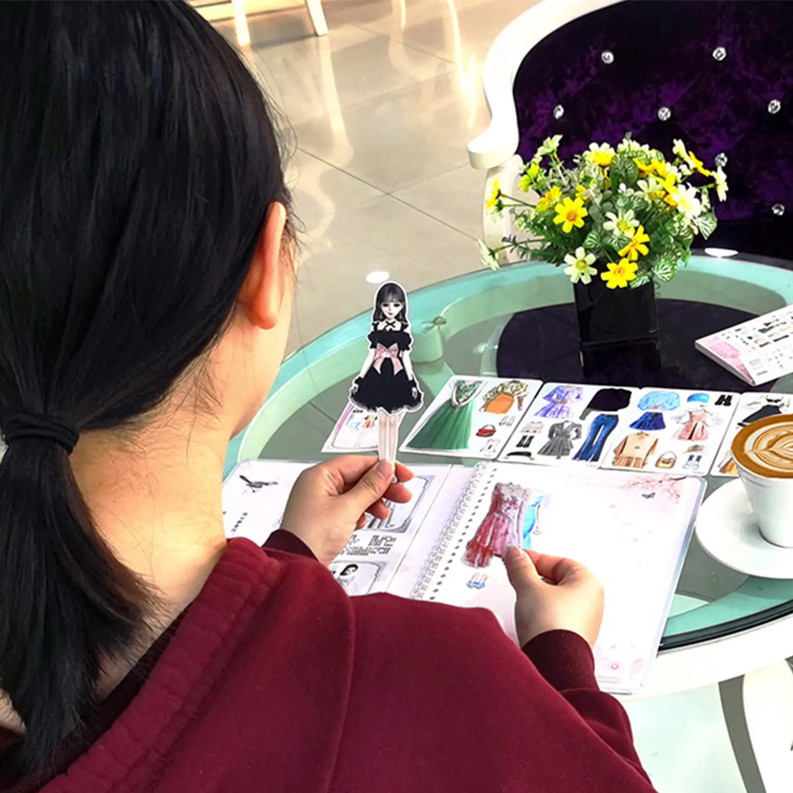 Magnetic Princess DIY Dress-Up Stickers Toy Portable Up Stickers Toys Set Educational Toy for Kids Girls Birthday New Year Gift
