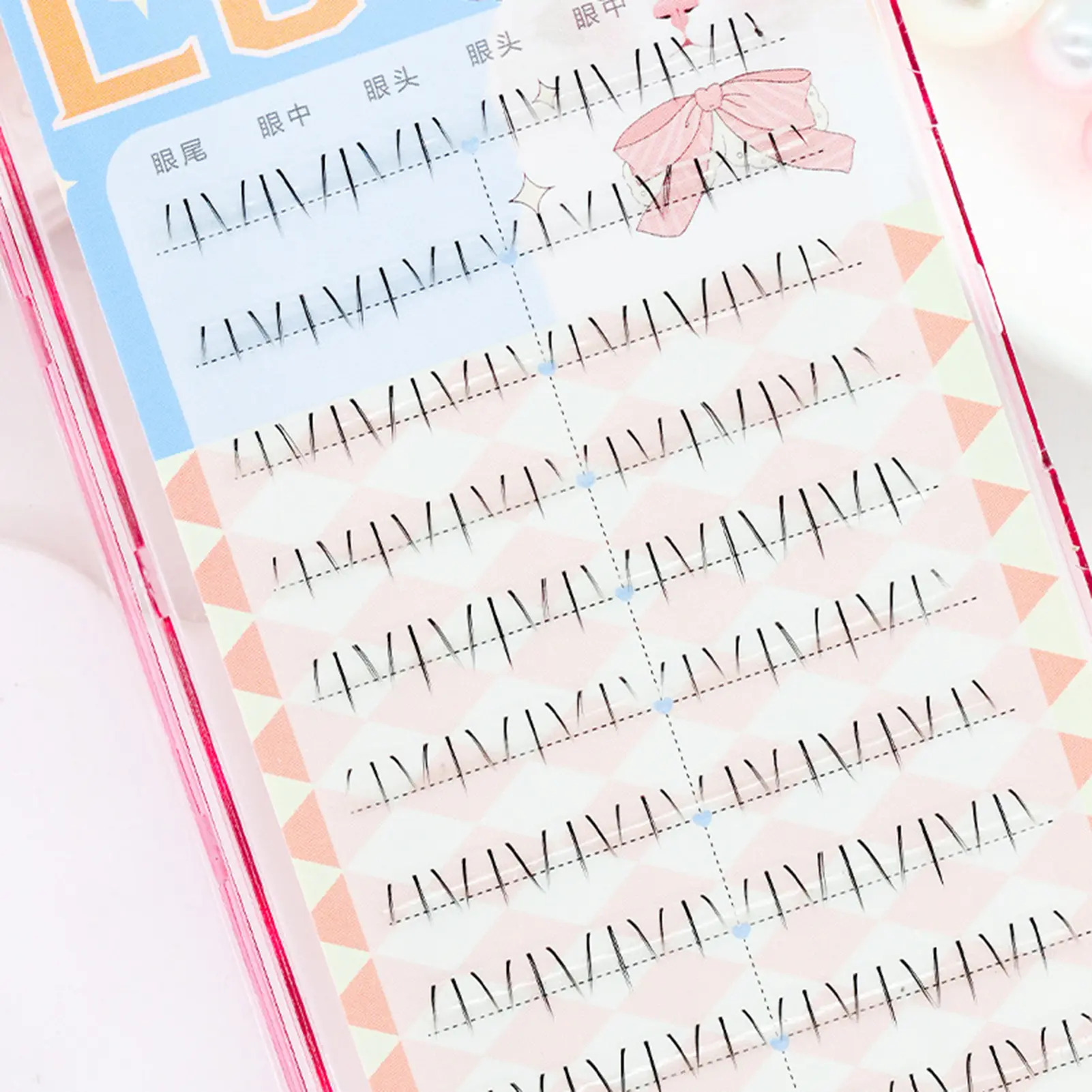 80pcs/set Segmented Lower Eyelashes False Eyelashes Makeup Tools Natural Fake Lower Lashes Women's Cosmetic Supplies