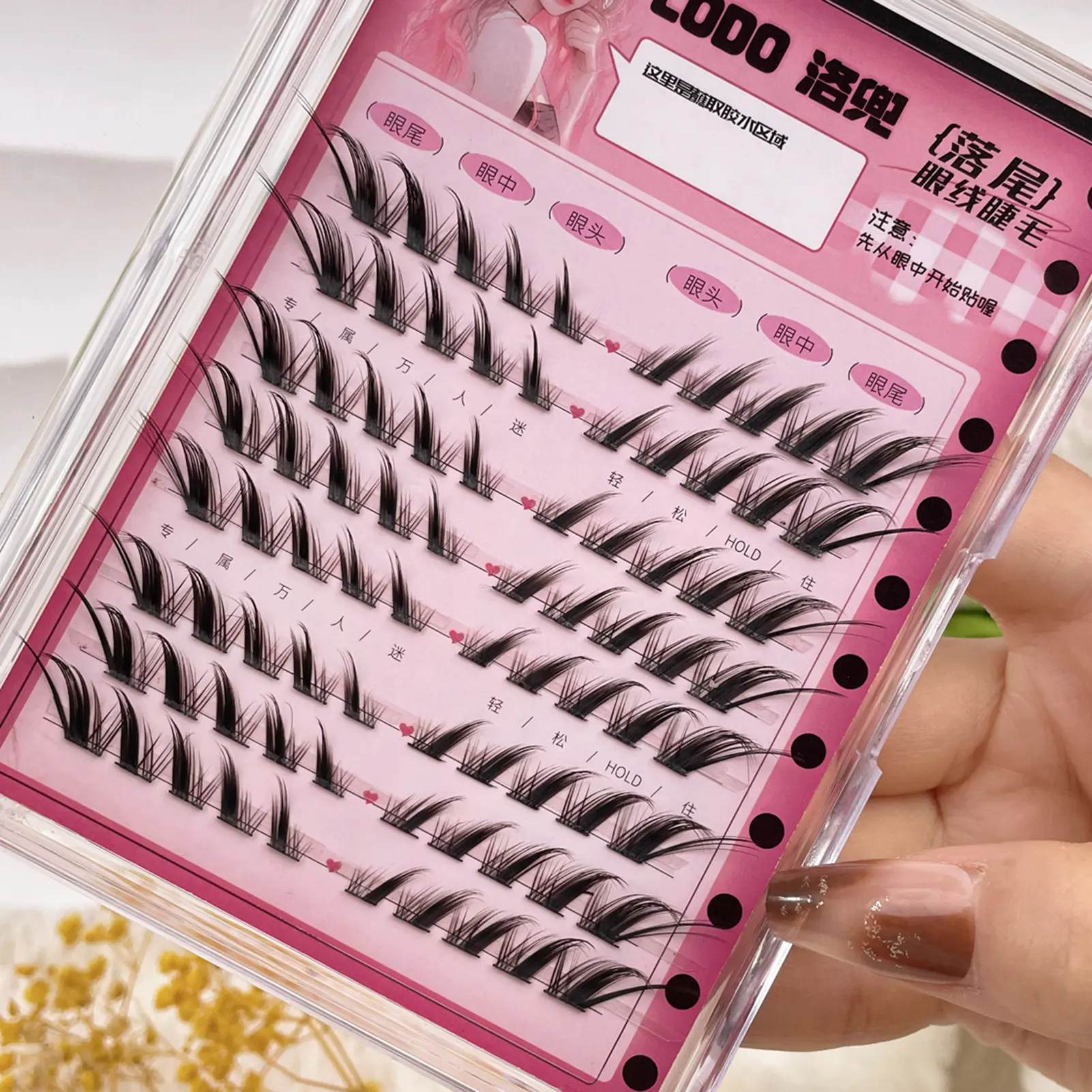 Self Adhesive Lash Clusters Mix Length Natural Look Lashes Clusters False Eyelashes for Beauty Eye Cosplay DIY Makeup Tools