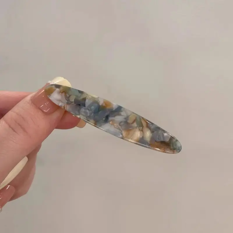Simple Retro New High-end Spring Clip Korean France Acetate Ponytail Clip Hair Clip for  Women and Girls Hair Accessories