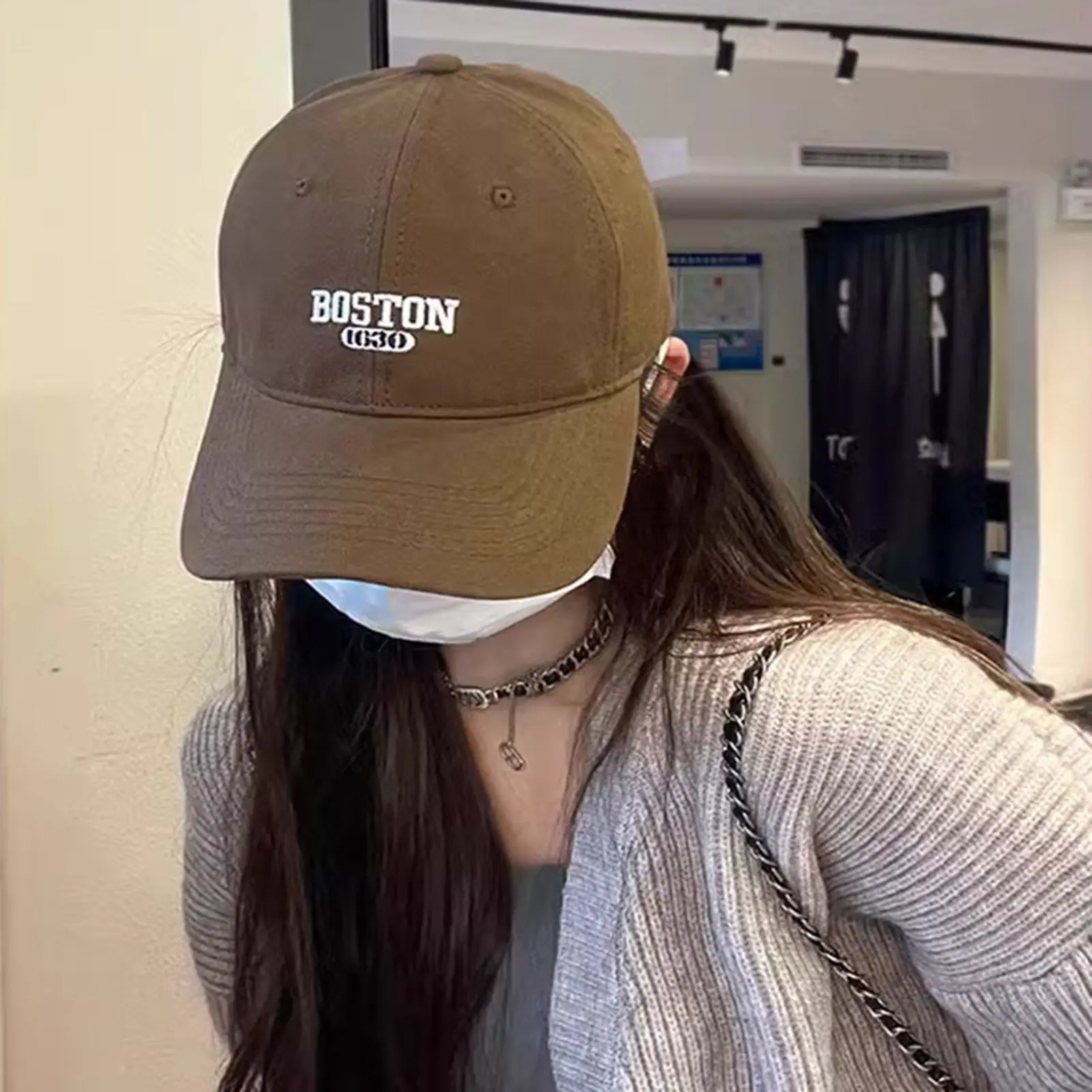 Embroidered Cap Letters In Summer Korean Version Of Curved Eaves Fashion Spring And Autumn Baseball Caps For Men And Women