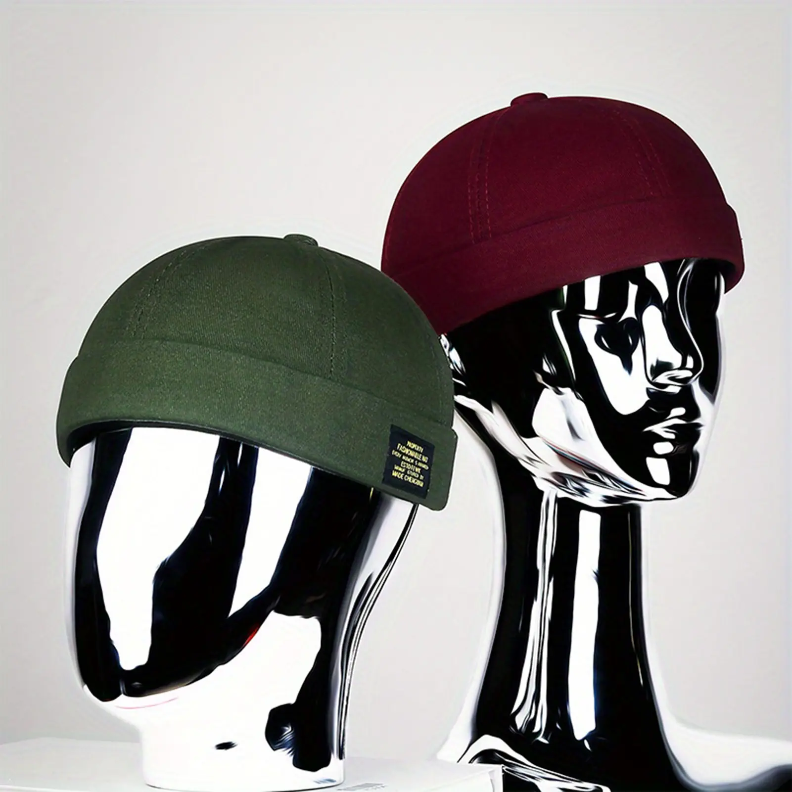 Retro Pier Cap Cap Retro Cotton Adjustable Solid Color Summer Autumn Spring Hip-hop Fashion Cap Guapi Hat Ideal For Helmet Line