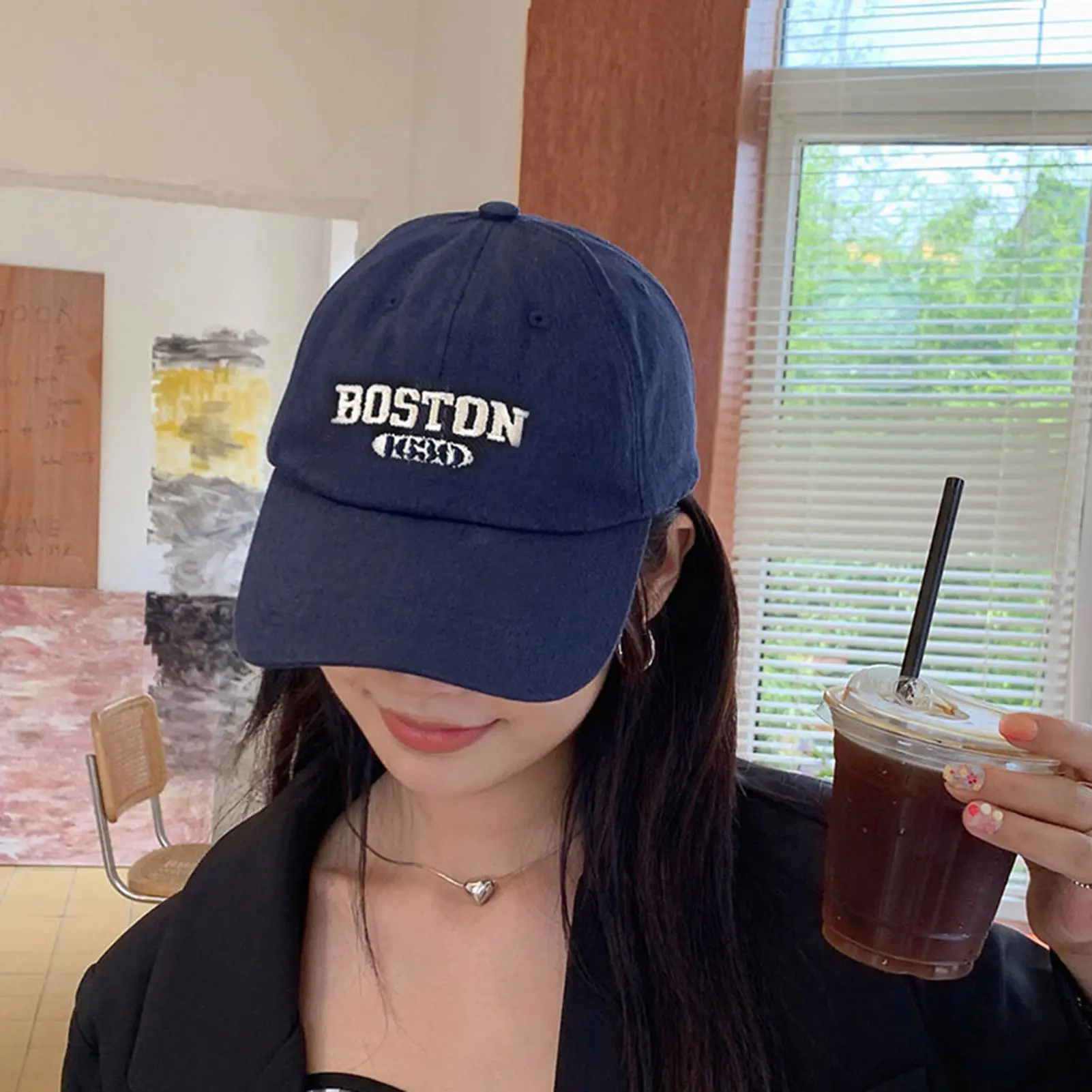 Embroidered Cap Letters In Summer Korean Version Of Curved Eaves Fashion Spring And Autumn Baseball Caps For Men And Women