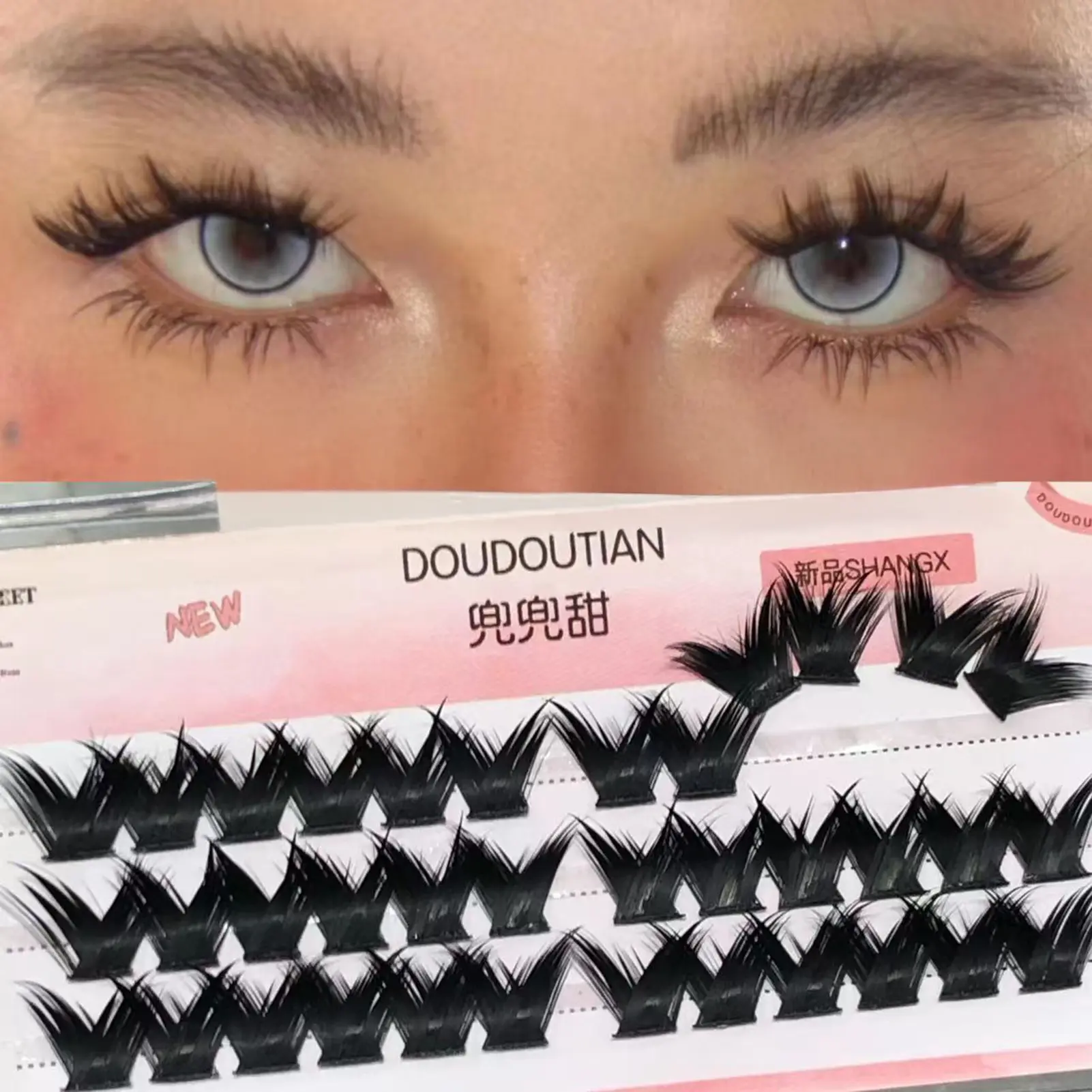 7-12mm False Eyelashes Handmade Individual Single Cluster Clusters Dense Natural Lashes Clusters for Women Girl Makeup Tools