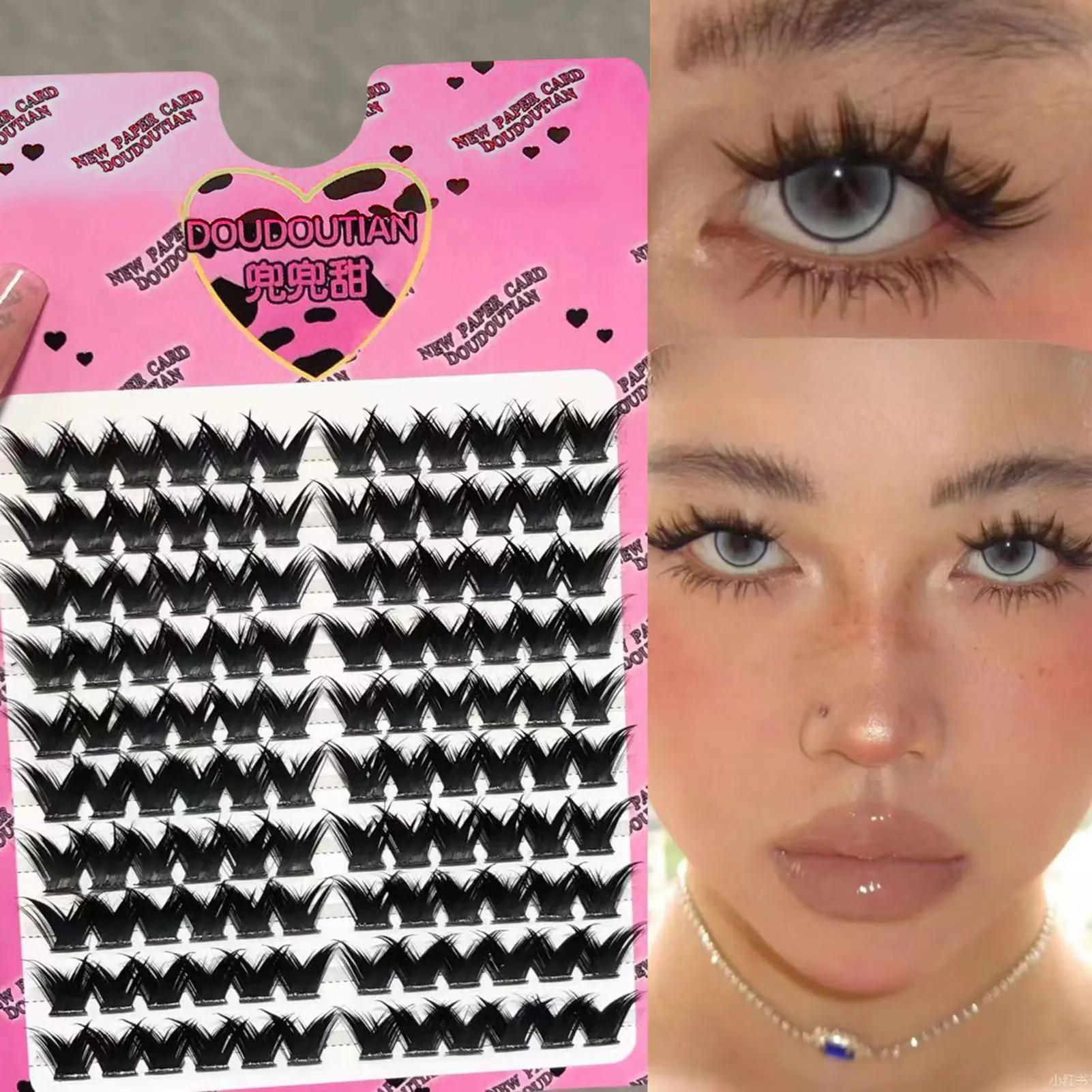 7-12mm False Eyelashes Handmade Individual Single Cluster Clusters Dense Natural Lashes Clusters for Women Girl Makeup Tools