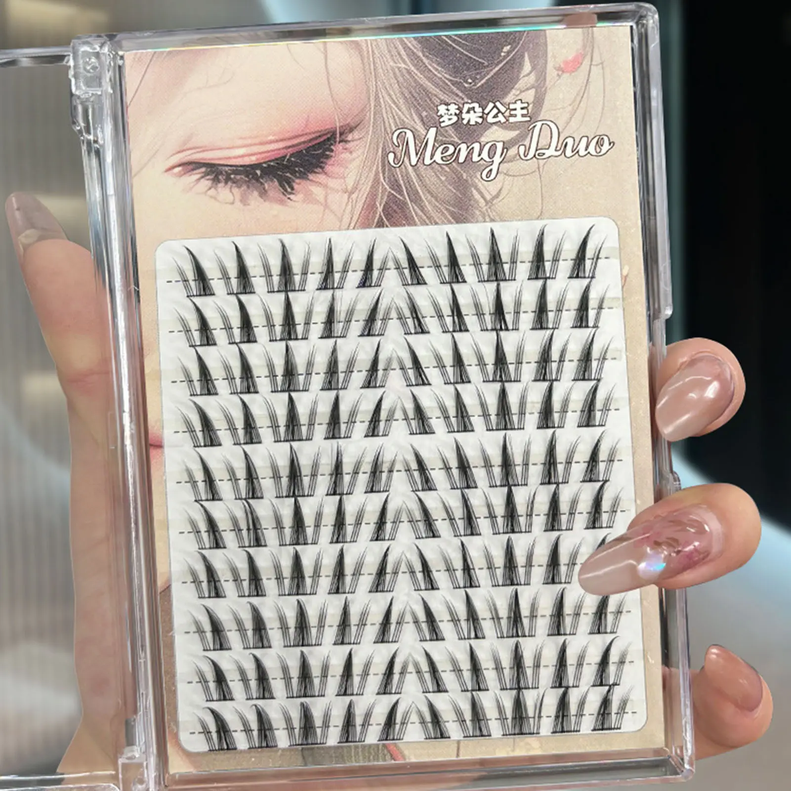 60/100pcs 3D Eyelash Extensions Curling Up Volume False Eyelashes DIY Cosplay Makeup for Women and Girls Cosmetic Supplies