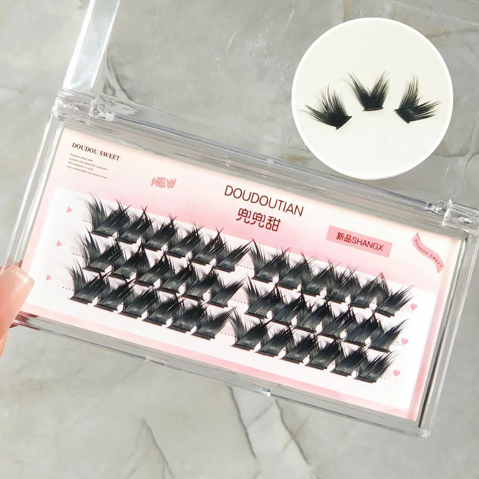 7-12mm False Eyelashes Handmade Individual Single Cluster Clusters Dense Natural Lashes Clusters for Women Girl Makeup Tools
