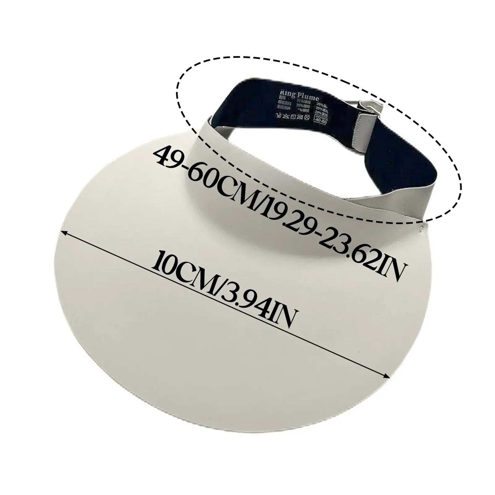 In Summer The Seamless Large-eave Empty-top Sun Hat Can Be Folded To Prevent Ultraviolet Rays Ultra-light Empty-top Sun Hat