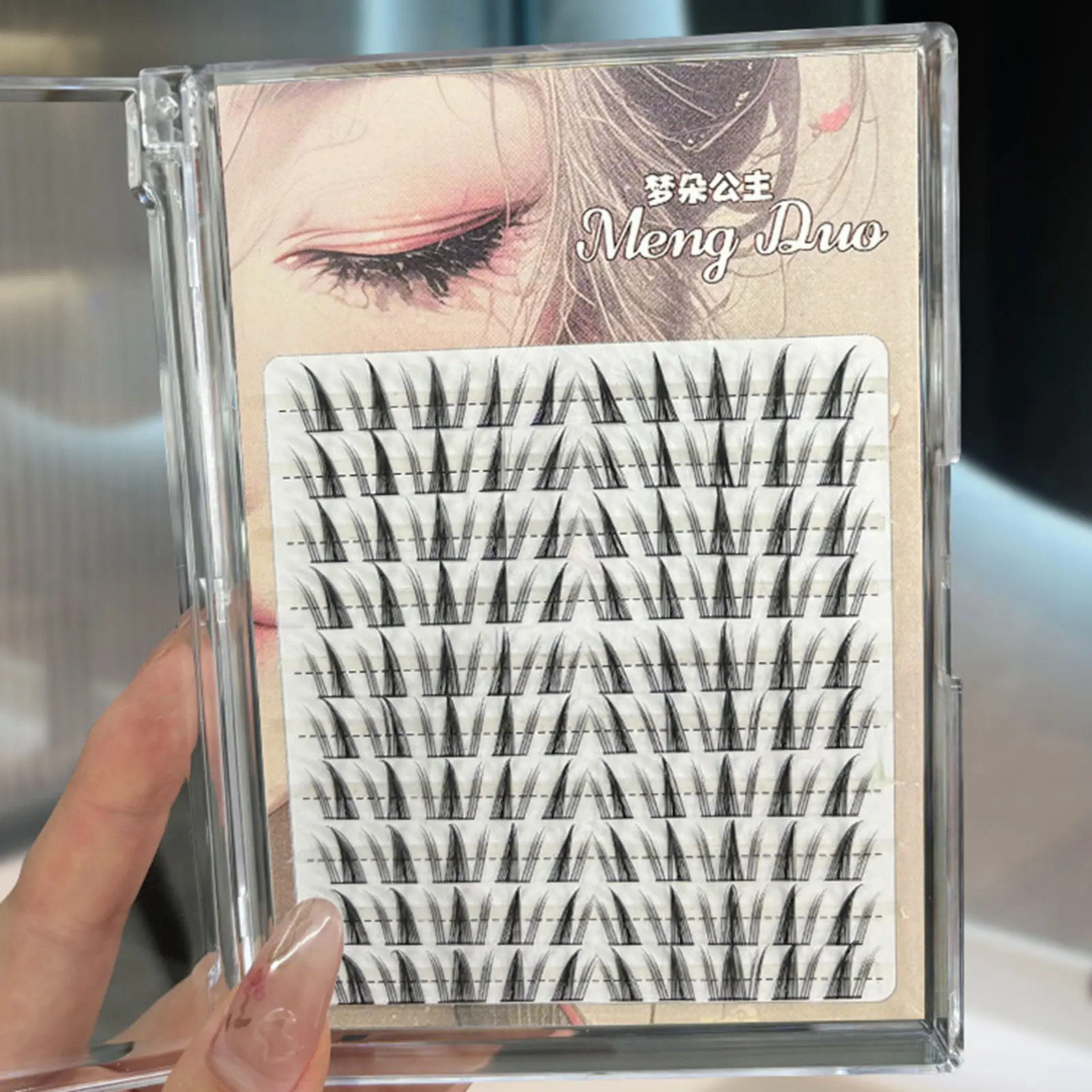 60/100pcs 3D Eyelash Extensions Curling Up Volume False Eyelashes DIY Cosplay Makeup for Women and Girls Cosmetic Supplies