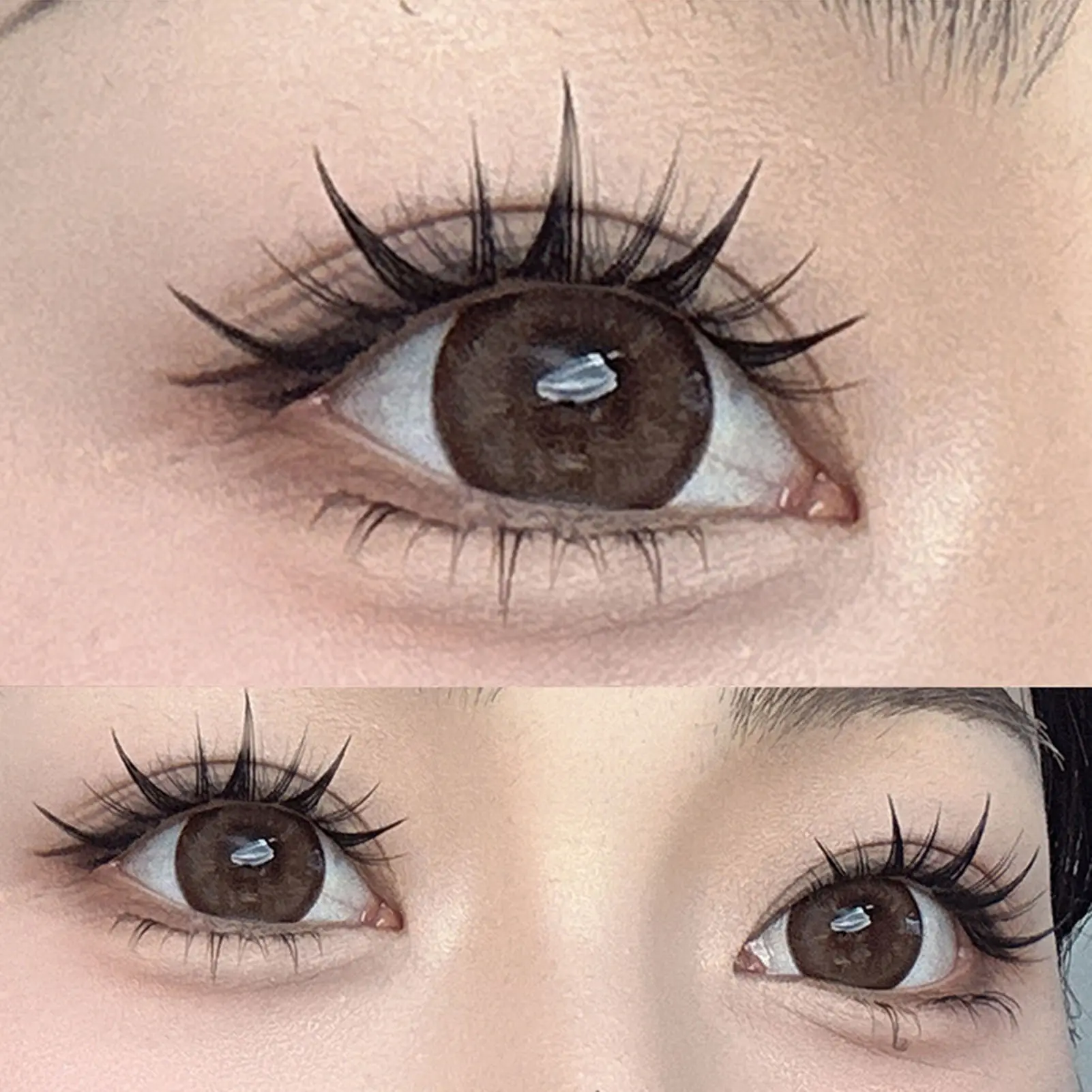 60/100pcs 3D Eyelash Extensions Curling Up Volume False Eyelashes DIY Cosplay Makeup for Women and Girls Cosmetic Supplies