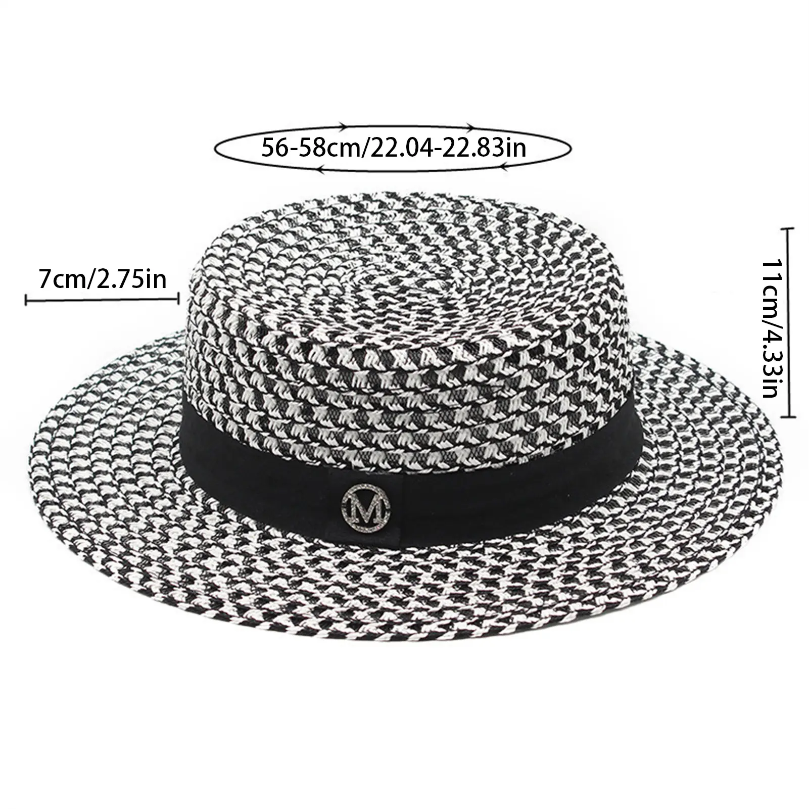 Women's Spring And Summer Top Hats Seaside Sunscreens Beach Sunhats Korean Vacation Casual Flat Hats for Vacation Beach Travel