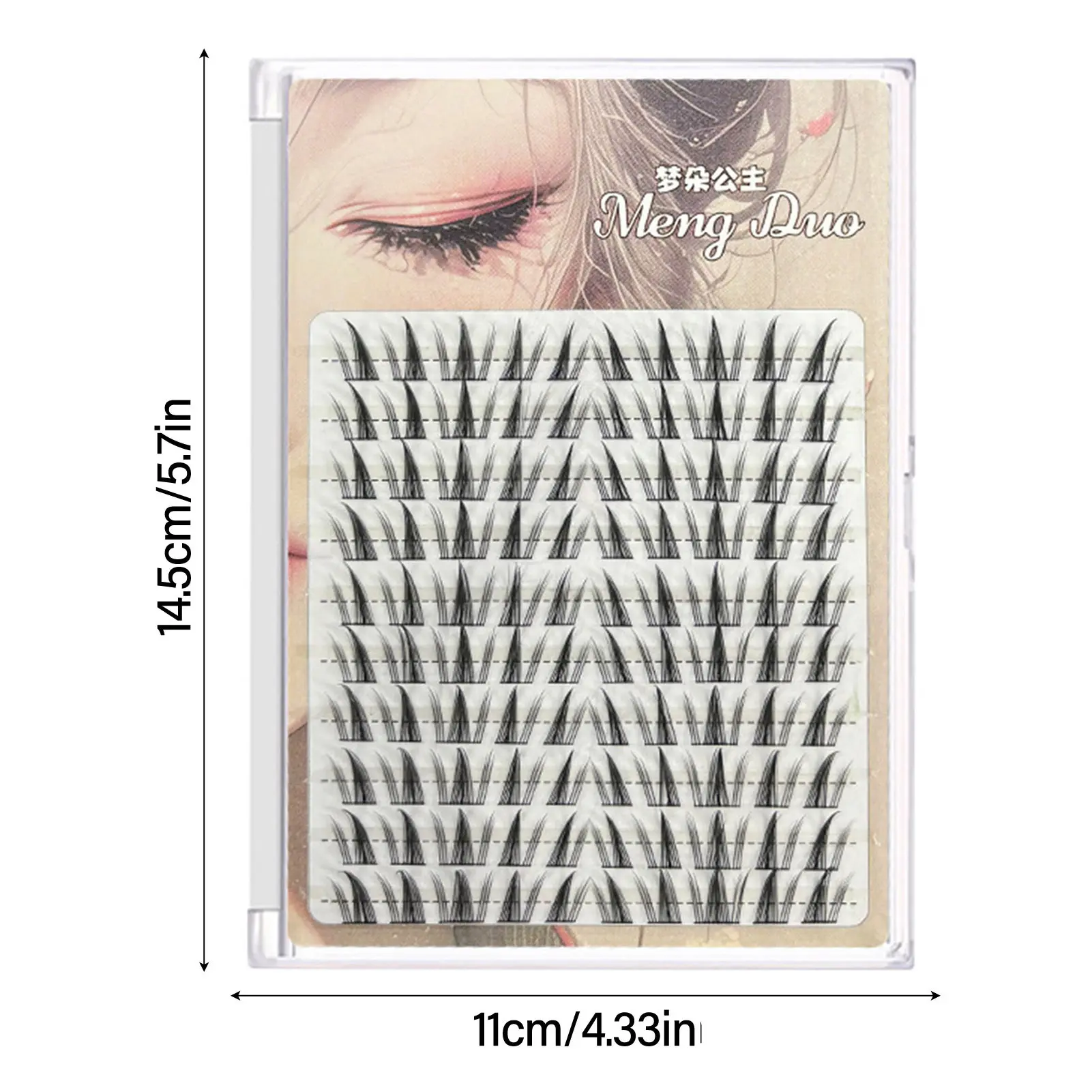 60/100pcs 3D Eyelash Extensions Curling Up Volume False Eyelashes DIY Cosplay Makeup for Women and Girls Cosmetic Supplies