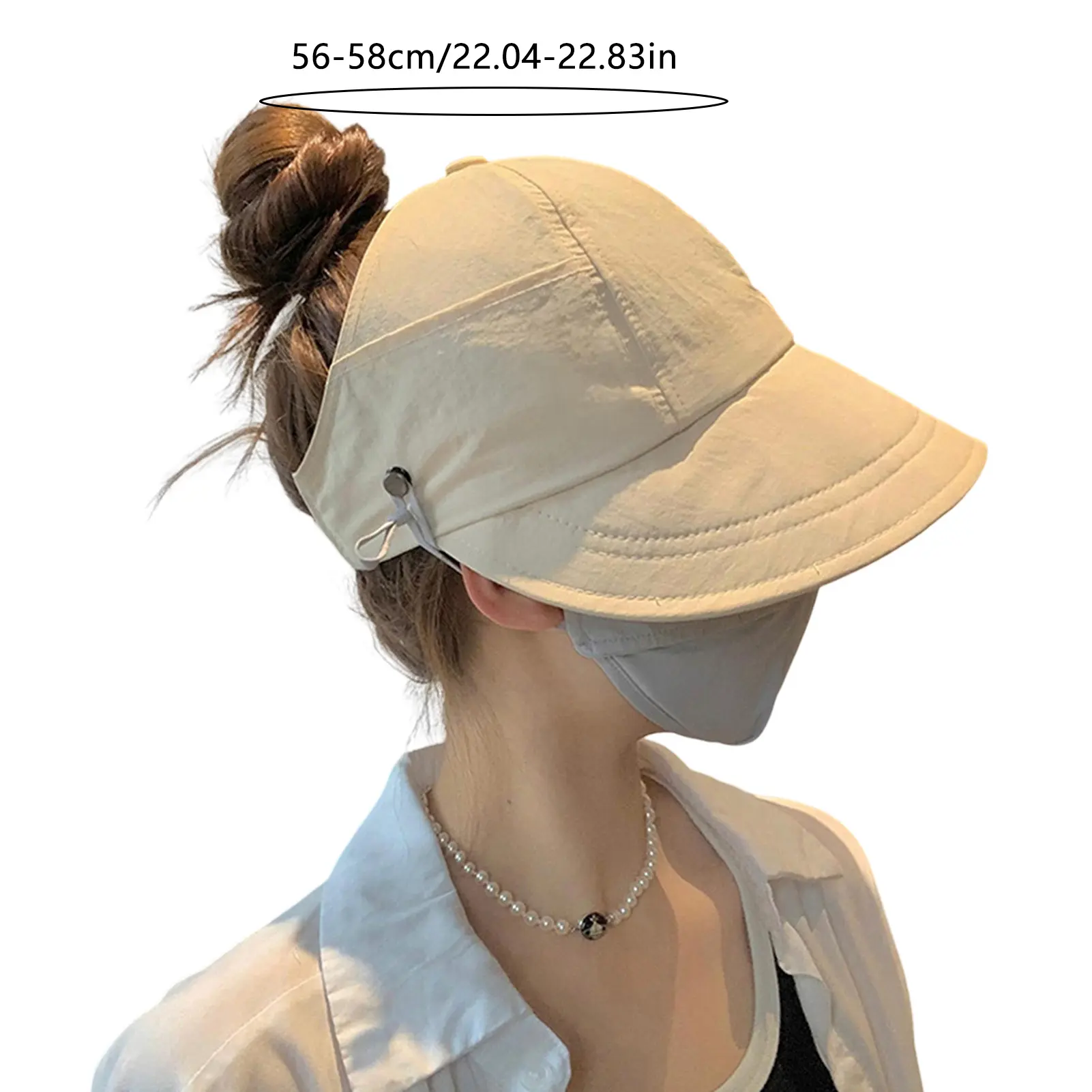 Summer Sun Hat Shade Hht For Women Foldable Sun Beach Large Brimmed Hat Cycling Empty Top Fishing Hat Outdoor Activities