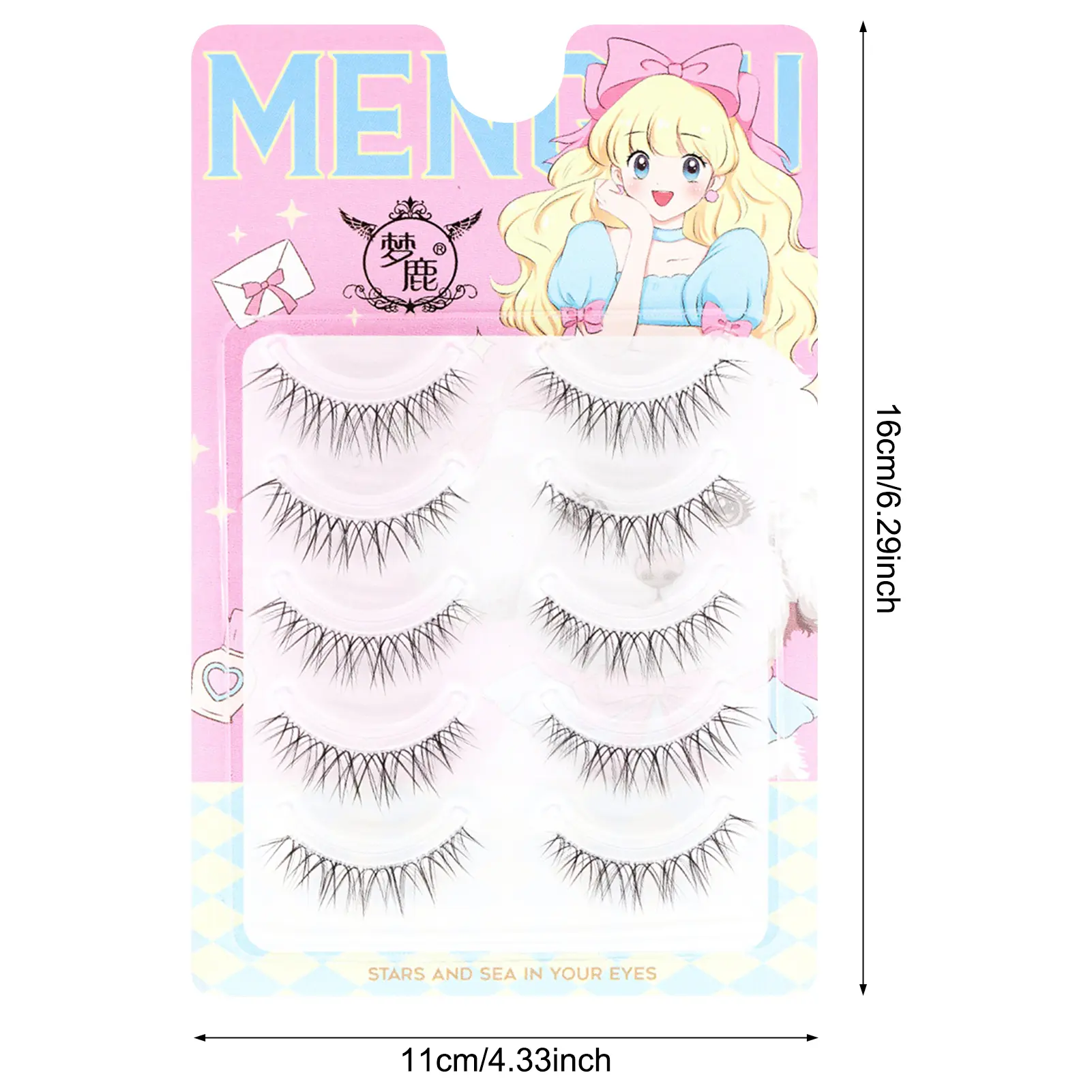 False Eyelashes DIY Cosplay Wispy Strip Eyelashes Reusable Cosplay Wispy Strip Eyelashes Perfect Gift To Girls Or Ladies
