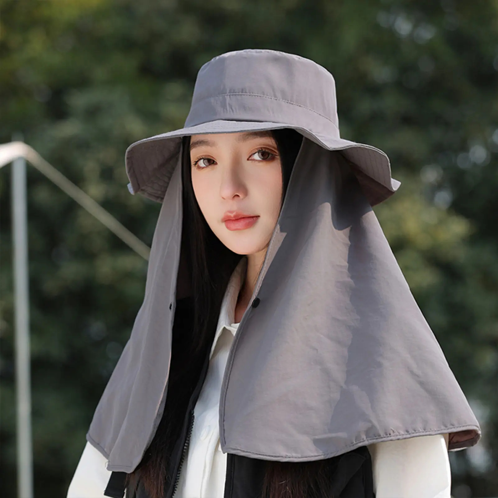 Womens Summer Sun Hat Sun Fishing Hat with Neck Cover Outdoor UV Sun Protection Wide Brim Hats for Summer Beach Fishing Hiking