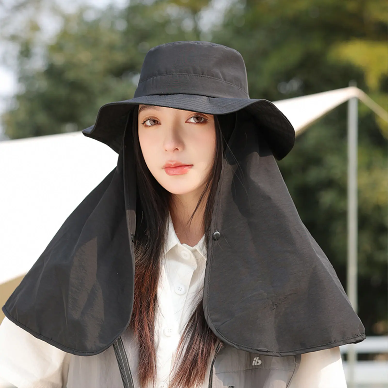 Womens Summer Sun Hat Sun Fishing Hat with Neck Cover Outdoor UV Sun Protection Wide Brim Hats for Summer Beach Fishing Hiking