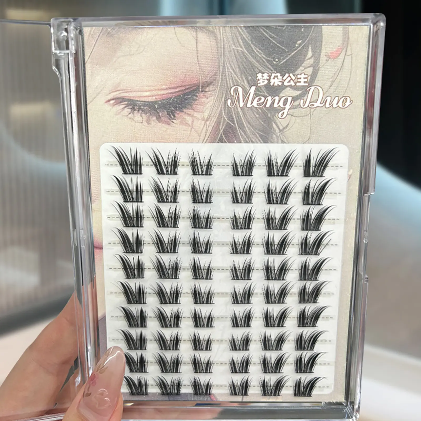10 Rows Individual False Eyelashes Natural Soft Cluster Lashes Reusable False Eyelashes Extension Makeup Tool for Women