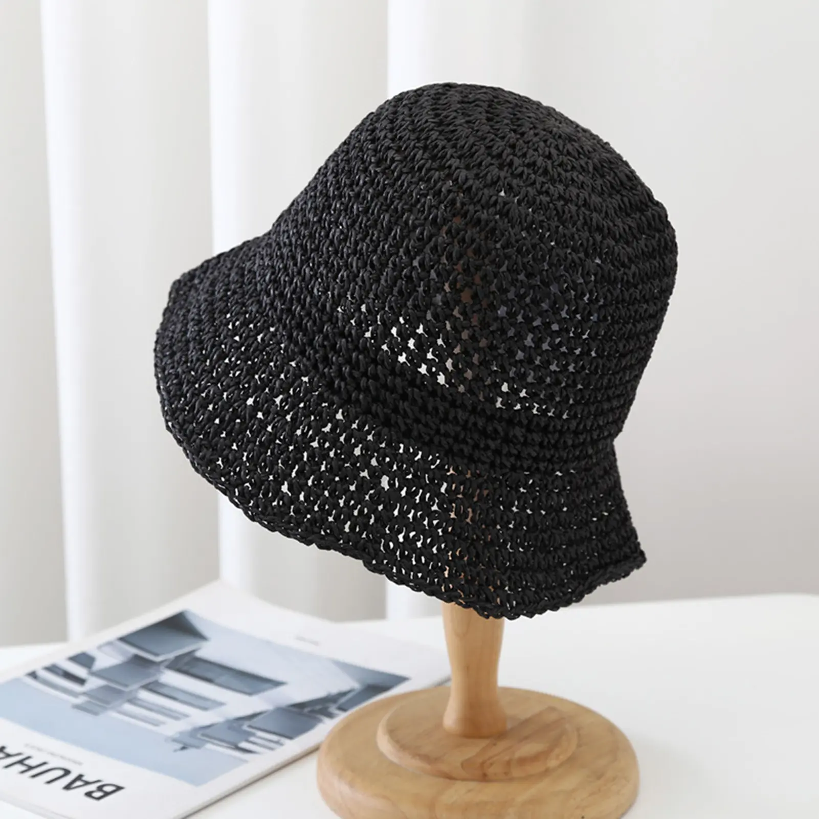Women Sun Hat Women Wide Brim Straw Hat Anti-UV Sunshade Bucket Hat Suitable for Outdoor Activities Travel Beach Hats Gift