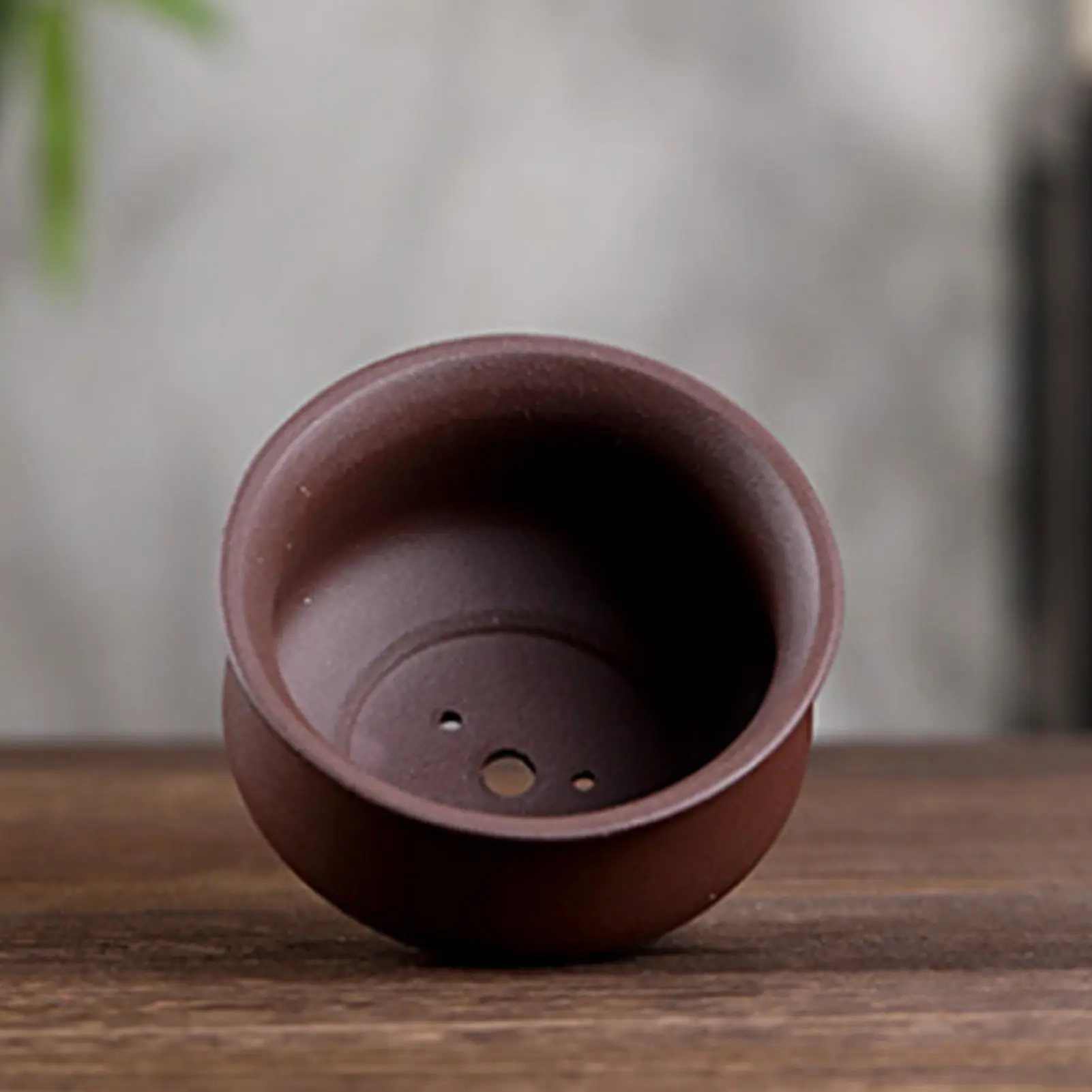 Purple Porcelain Ceramic Flower Pots Drain Hole With Vent Design Easy To For Indoor Outdoor Plants Desktop Bowl Bonsai Basin