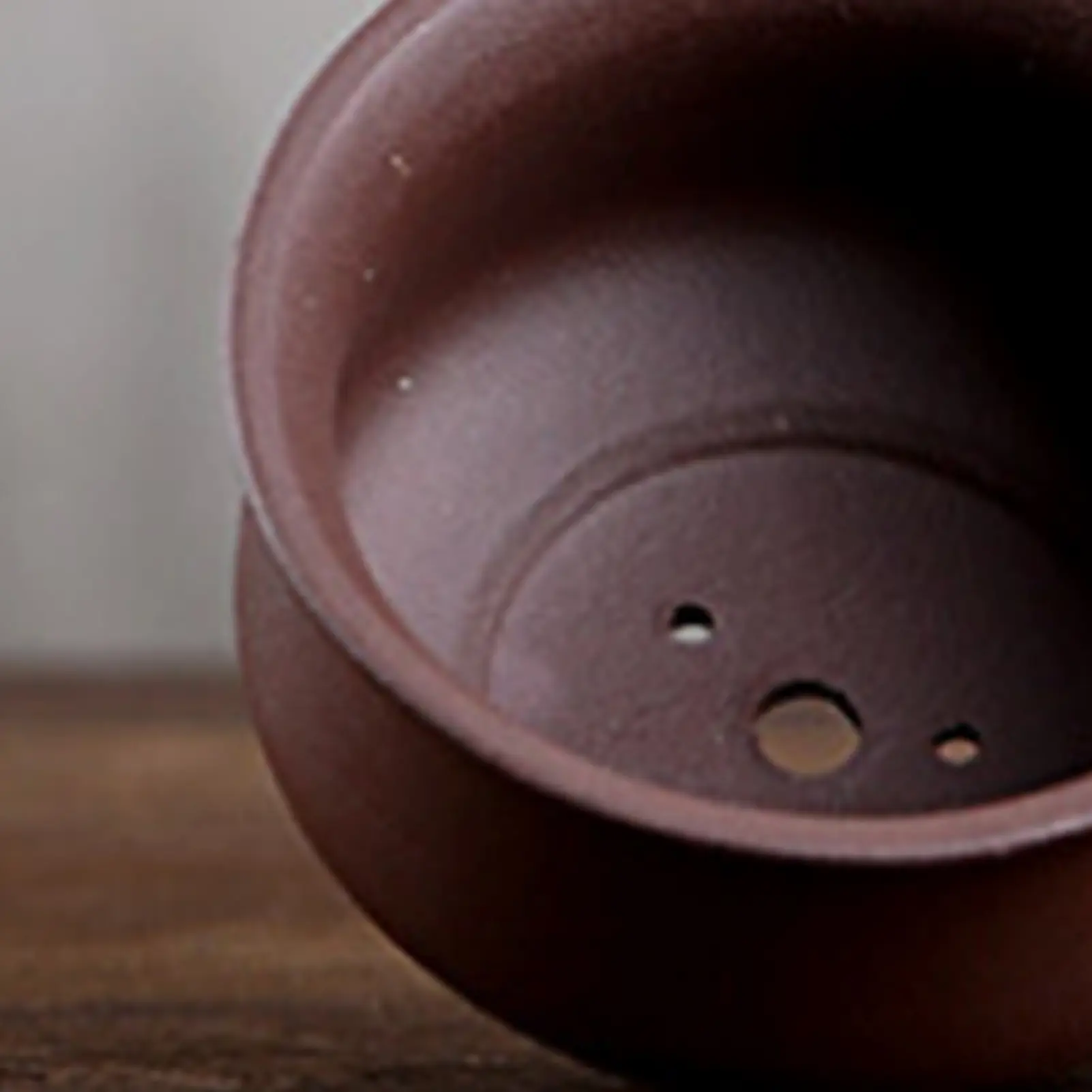 Purple Porcelain Ceramic Flower Pots Drain Hole With Vent Design Easy To For Indoor Outdoor Plants Desktop Bowl Bonsai Basin