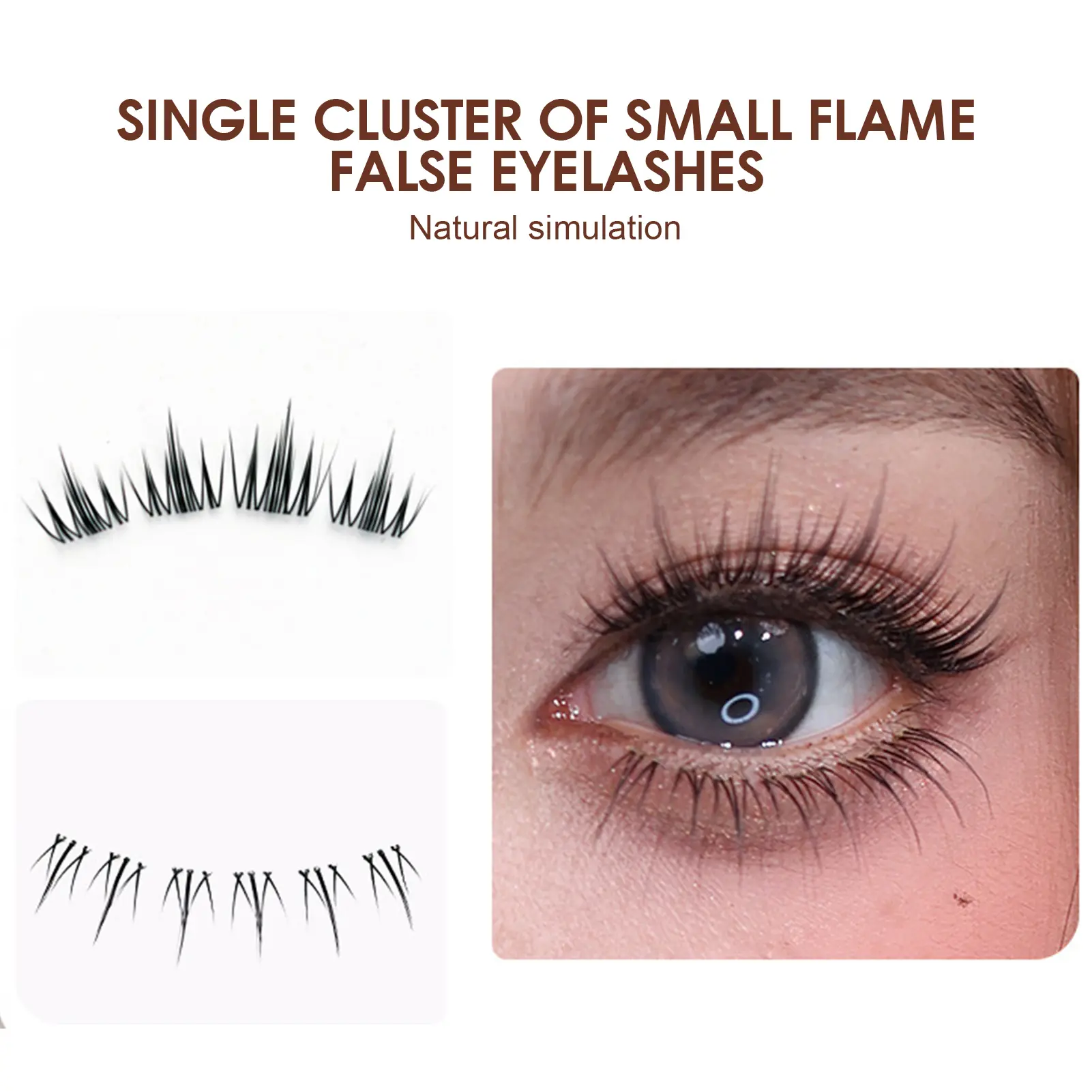 False Eyelashes DIY Natural Lower Eyelash Clusters Soft Manga Bottom Cluster Lashes Comfortable For All-Day Wear  Makeup Tools