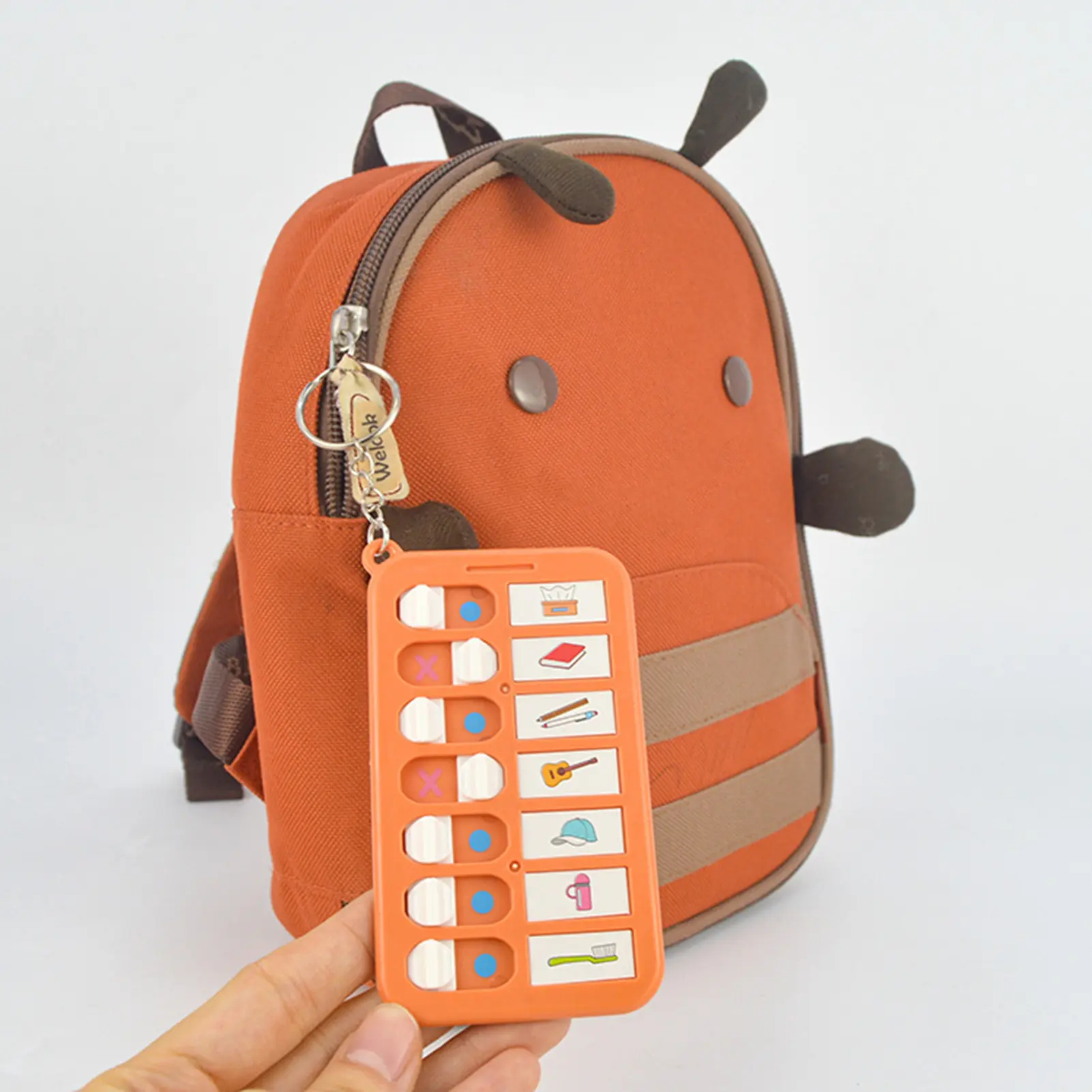 Children's Self-discipline Punch Key Chain Memo Board Daily Plan Punch Housework Chart Multifunctional Time Management Table