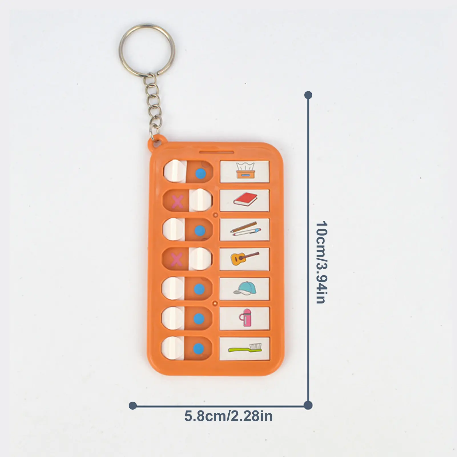 Children's Self-discipline Punch Key Chain Memo Board Daily Plan Punch Housework Chart Multifunctional Time Management Table