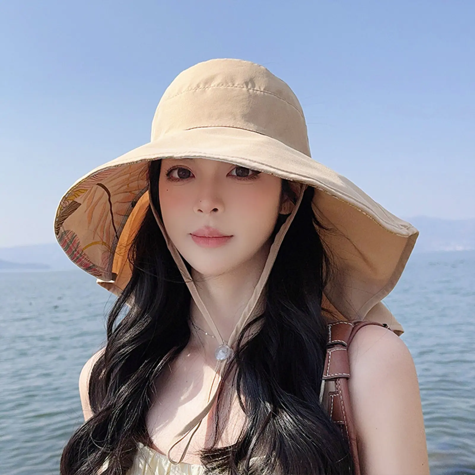 Summer Girls Sun Hats Women's Summer Fashion Sun Hat Breathable French Style with Bowknot Sun Hats for Pool Vacation Camping