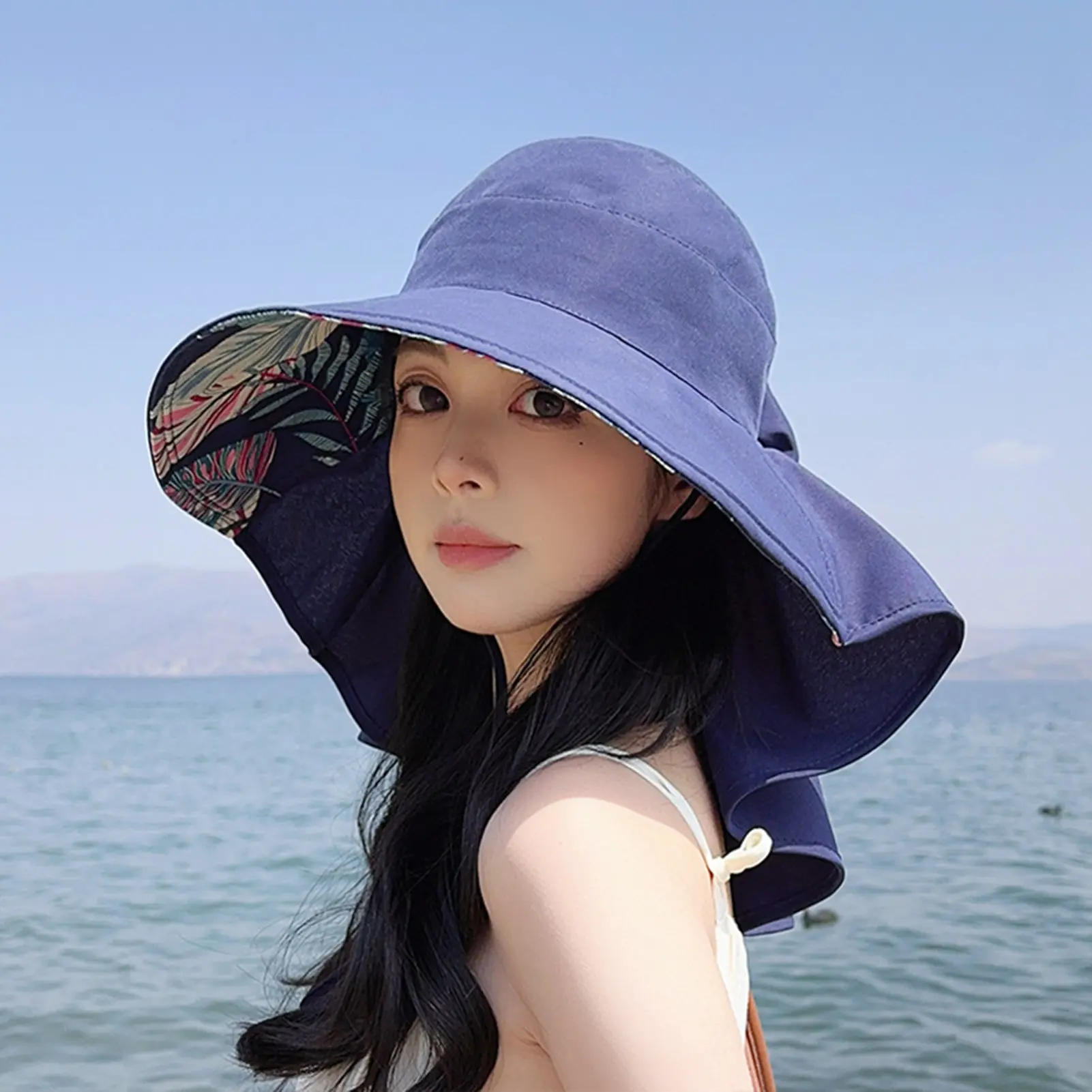 Summer Girls Sun Hats Women's Summer Fashion Sun Hat Breathable French Style with Bowknot Sun Hats for Pool Vacation Camping