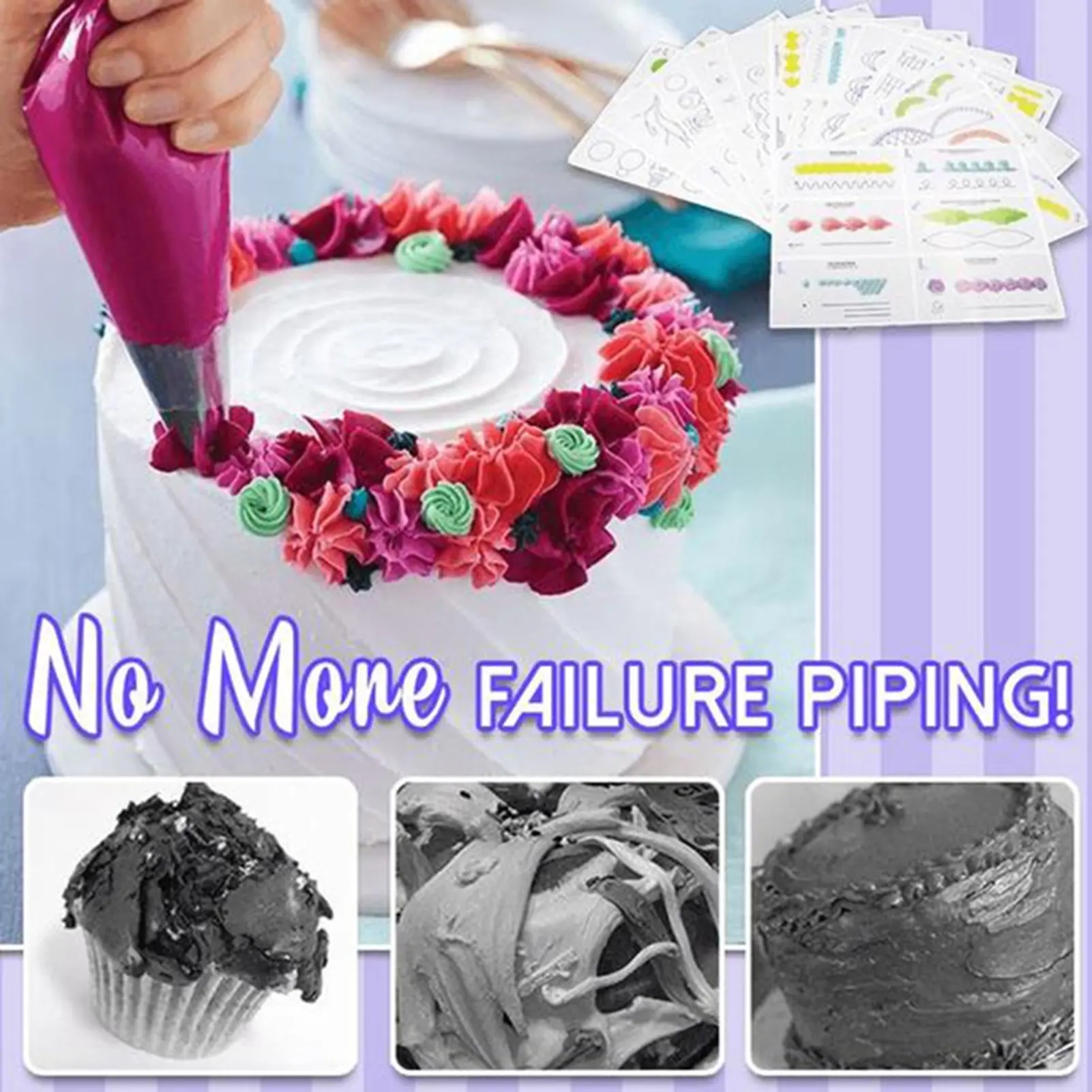 Cake Decoration Practice Board Drawings Pipeline Technical Training Package Diy Cake Cream Decoration Practice Board Drawings