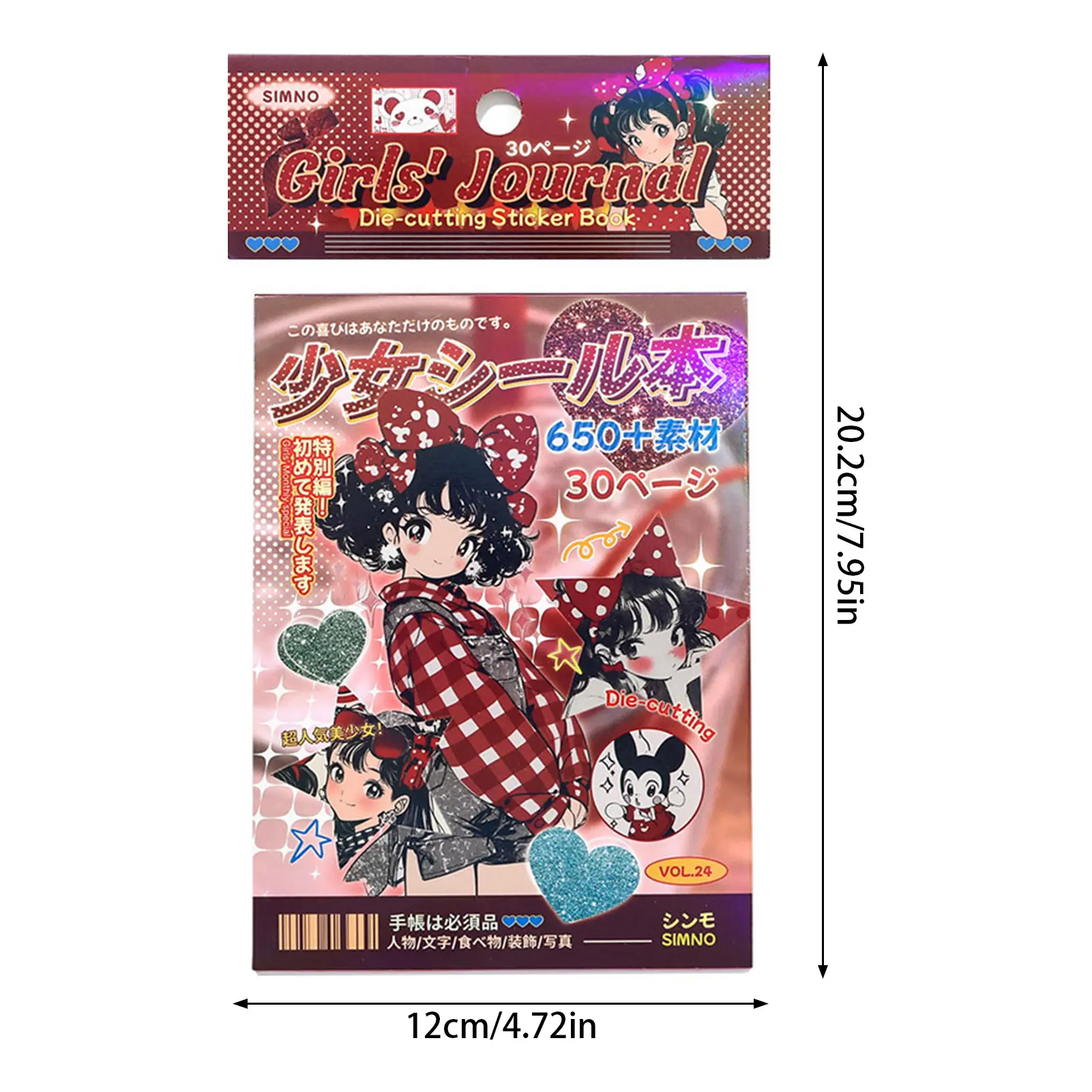 Sticker Book Japanese Anime Girly Stickers Showa-Era Style Millennium Memoirs Stickers for Scrapbooking Journals Art Projects
