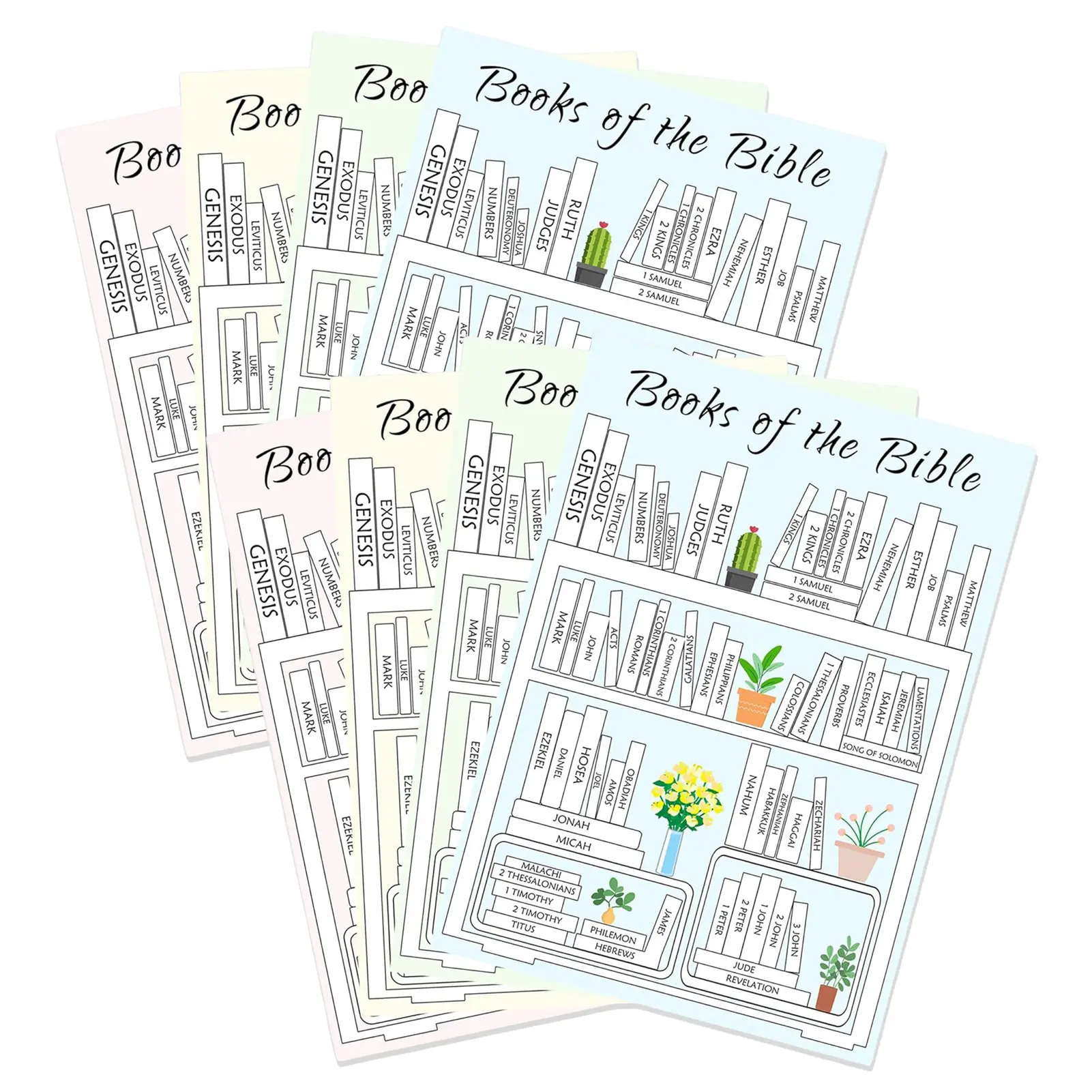 Bible Stickers Stickers 8 Learning And Reading Aids Children's Christian Diary Stickers Learning Progress Stickers Learning Tool