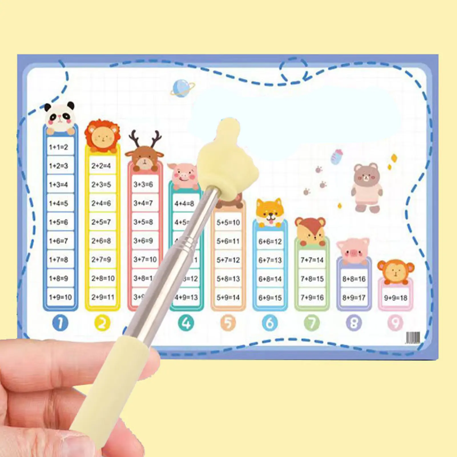 Macaron Color 68cm Retractable Finger Reading Stick Telescoping Teacher Pointer Teacher Hand Pointer for Classroom Kids Reading