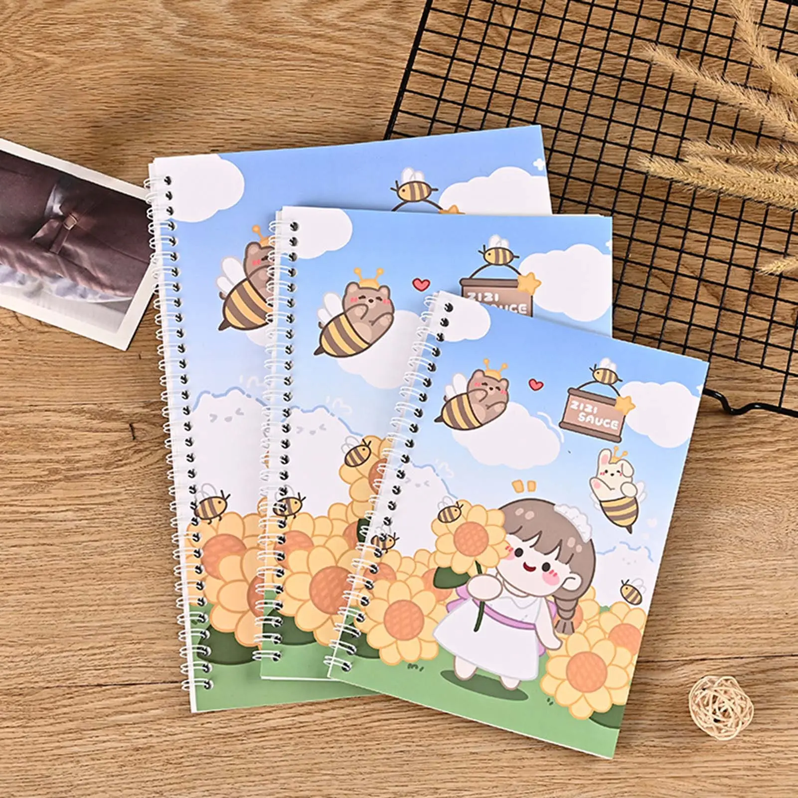 A5 Cute Sticker Book sheets Blank Collecting Album Organiser Reusable Double Sided Release Paper For Diy Scrapbooking Stickers