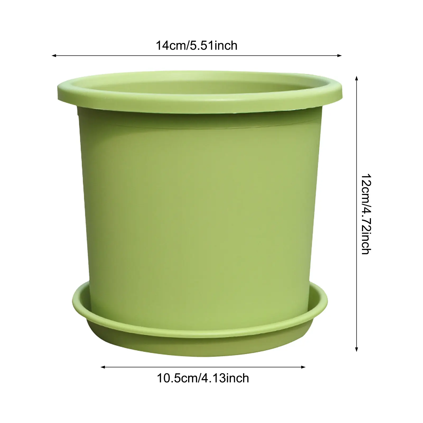 Thickened Resin Flowerpot With Tray Big Vase Rose Hydrangea Planting Pot Home Balcony Decoration Four Seasons Gardening Supplies