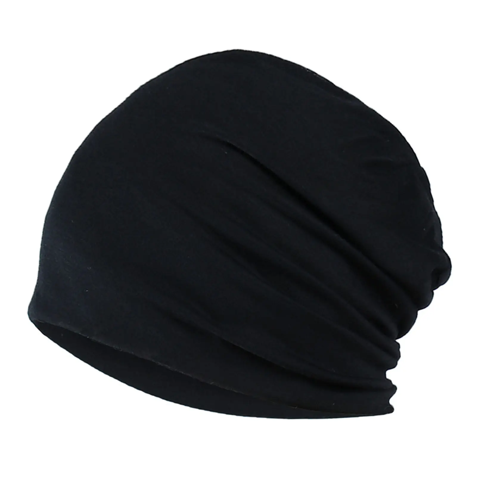 Fashion Solid Color Slouchy Cap Fashion Stacked Hat Thin Breathable Knit Beanie For Street Dance Stretchy Slouchy Cap Men Women