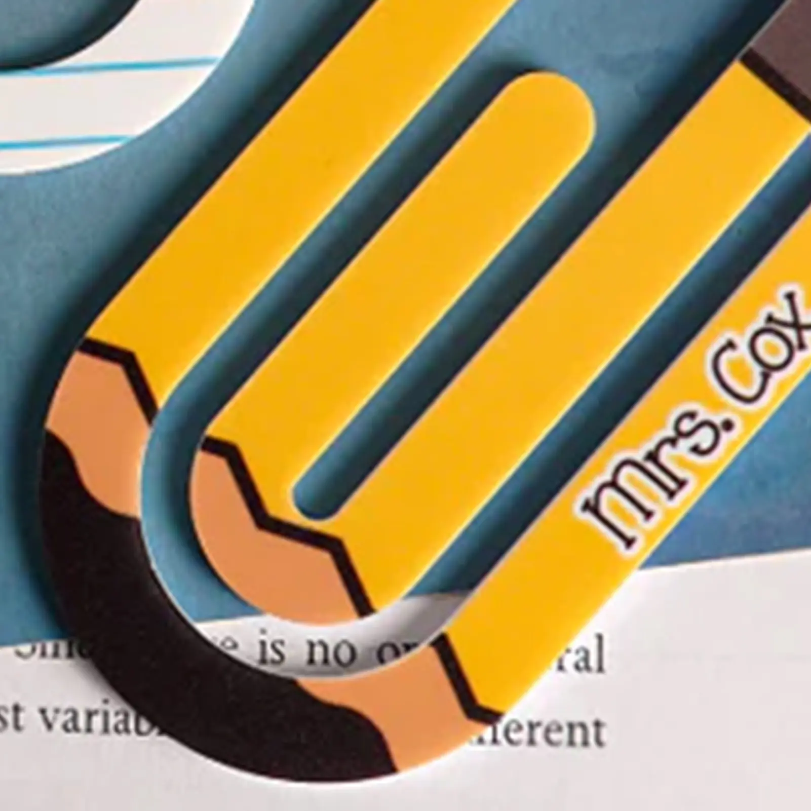 3pcs Paper Clips Paperclip Acrylic Pagination Bookmarks Personalized Appearance Book Large Book Marks Elementary School Students