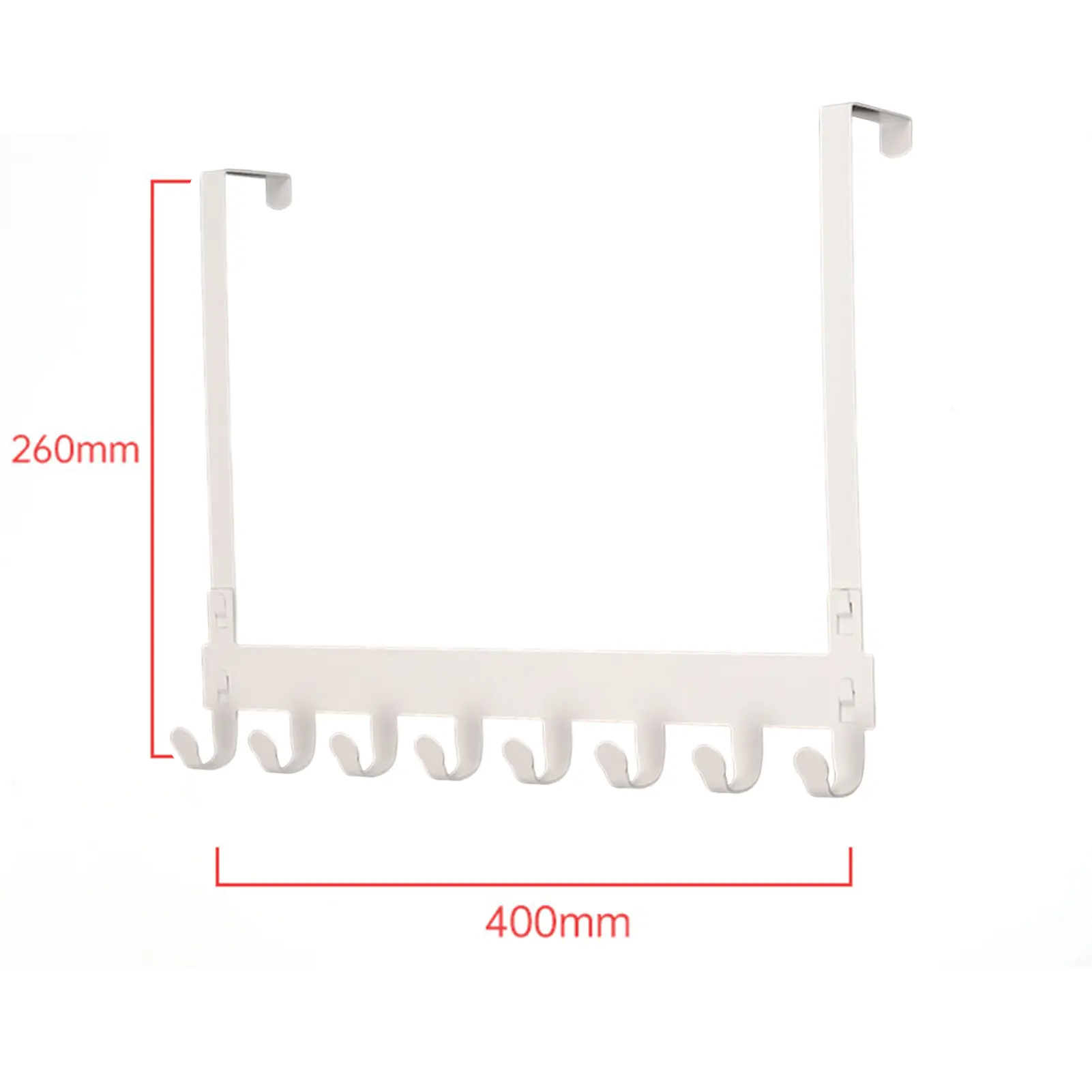 Punch-free Door Behind Wrought Iron Hook Clothes Coat Towel Rack Home Bathroom Finishing Rack Kitchen Accessories Rack