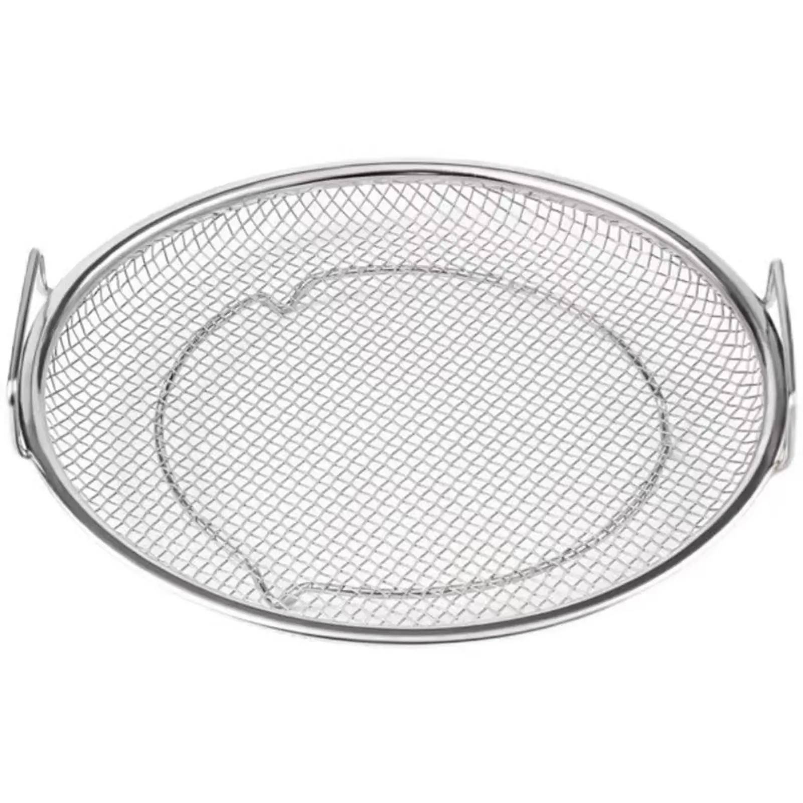 Outdoor Barbecue Frying Oil Drain Rack Stainless Steel Mesh Filter Basket With Tray Multifunctional Kitchen Binaural Mesh Screen