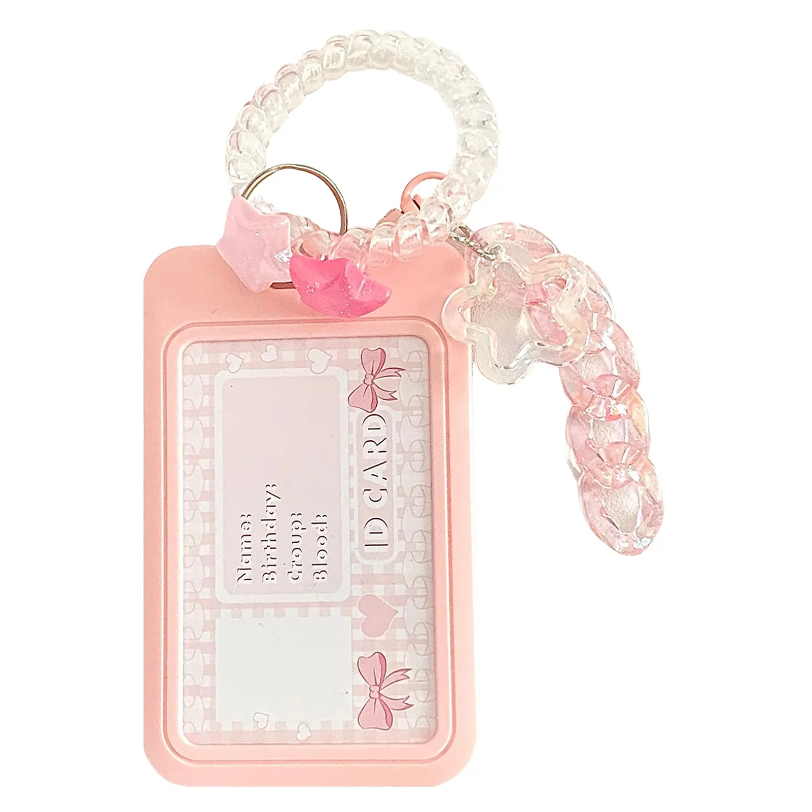 Sliding Plastic ID Badge Holder Fashionable Horizontal/Vertical Card Protector for Credit Cards/Proximity Key Cards School ID