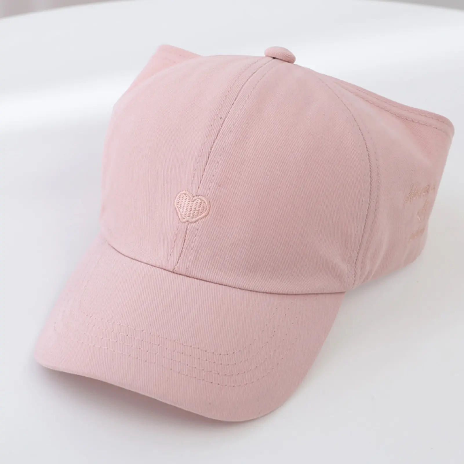 Summer Love Heart Designs Baseball Cap Sweet Girls Boys Empty Top Hat Sun Shading Sun Hat Classic Solid Color Kids Peaked Caps