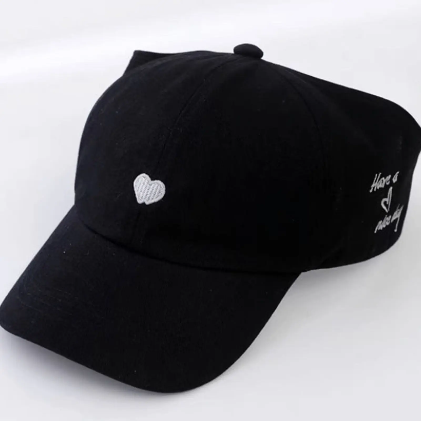 Summer Love Heart Designs Baseball Cap Sweet Girls Boys Empty Top Hat Sun Shading Sun Hat Classic Solid Color Kids Peaked Caps