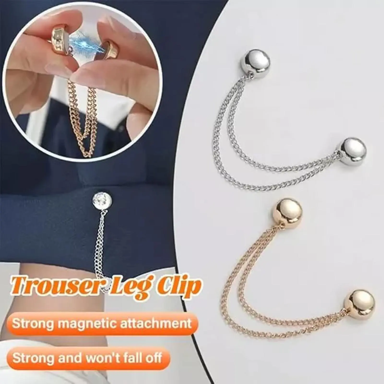 Magnetic Buttons Clips Metal Brooch Hats Hairbands Clothes Magnets Pins Suitable for Shirts Sleeves Skirts Trousers Fixing