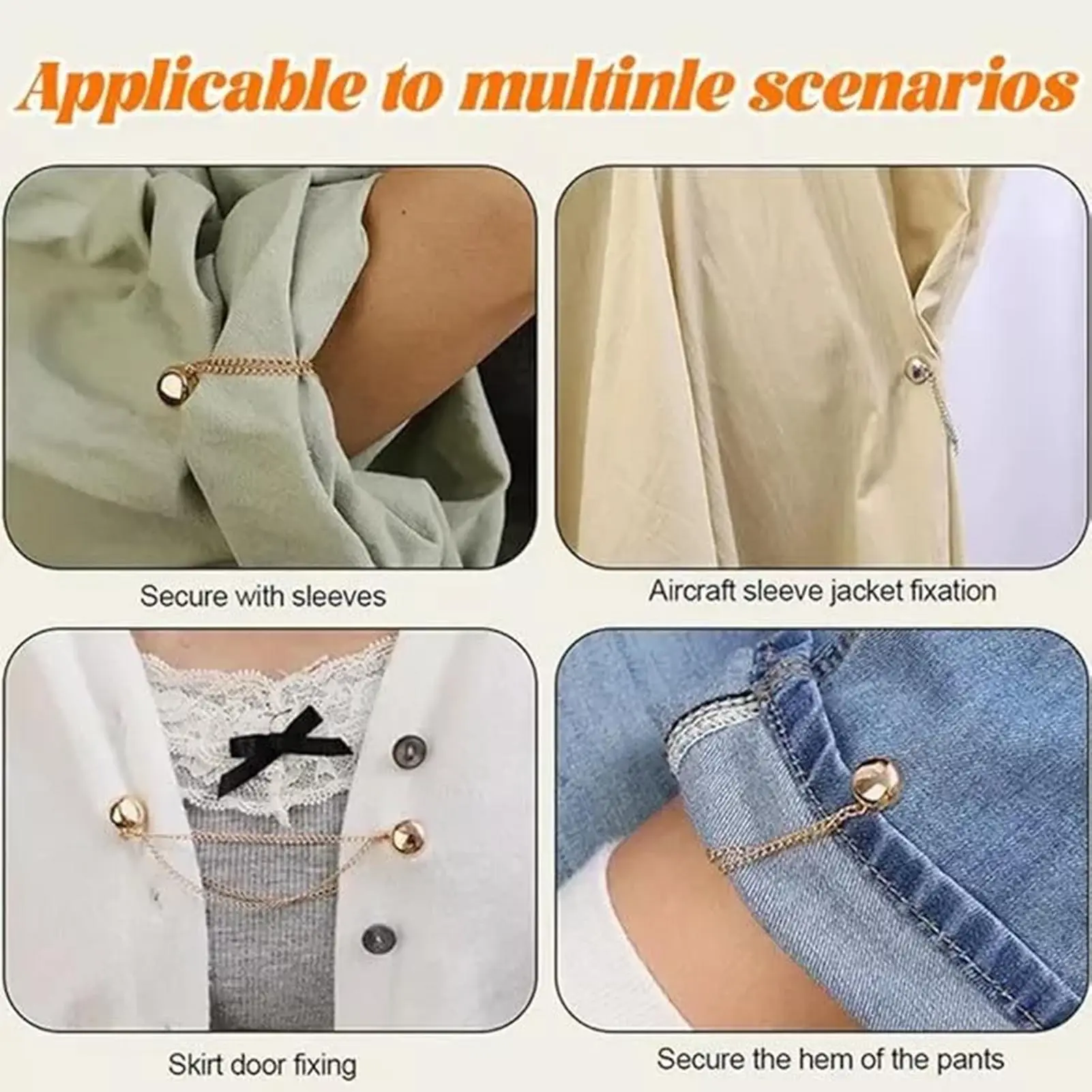 Magnetic Buttons Clips Metal Brooch Hats Hairbands Clothes Magnets Pins Suitable for Shirts Sleeves Skirts Trousers Fixing